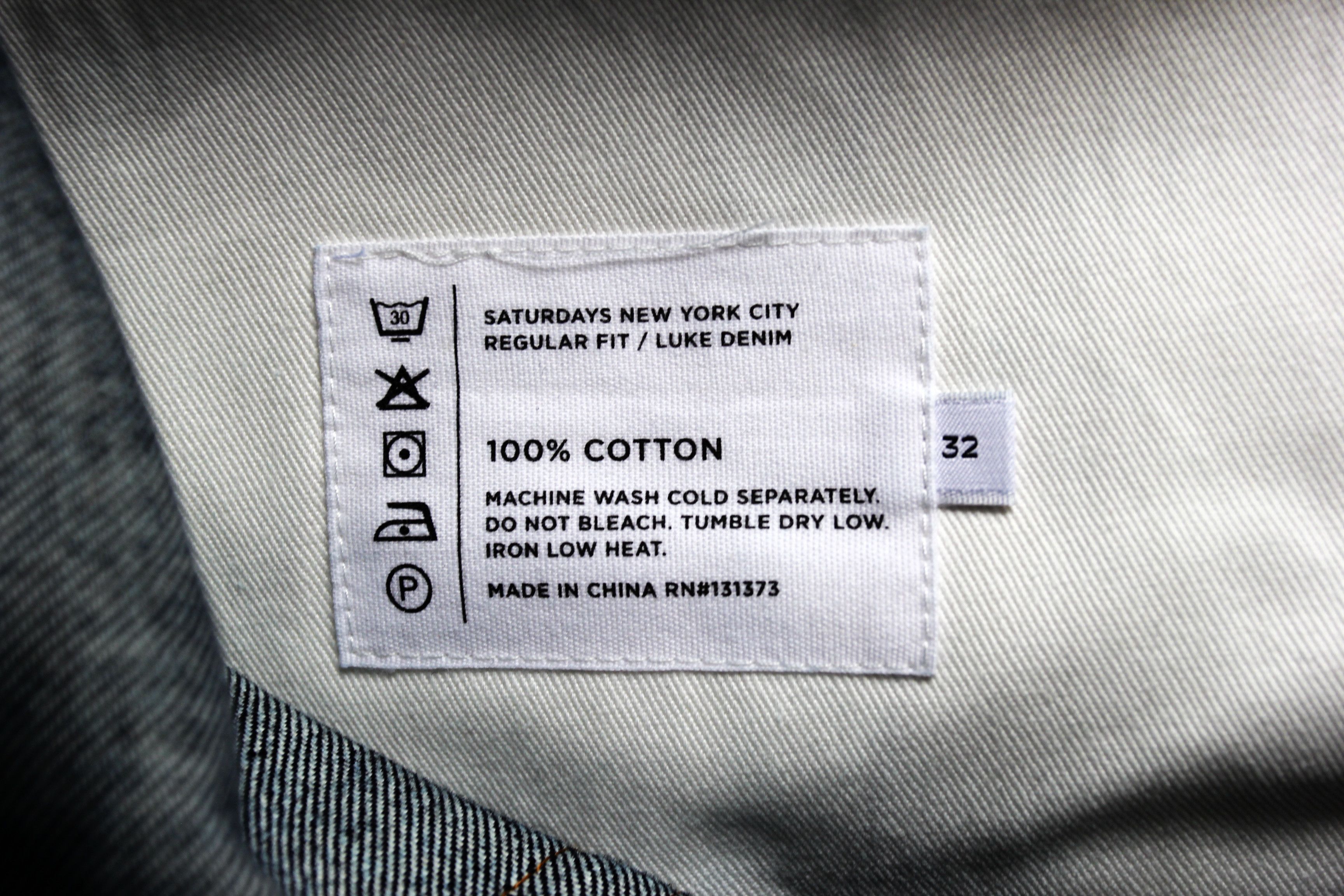 Saturdays NYC BNWT AW18 SATURDAYS NYC LUKE DENIM JEANS RAW INDIGO 32 Size US 32 / EU 48 - 11 Thumbnail