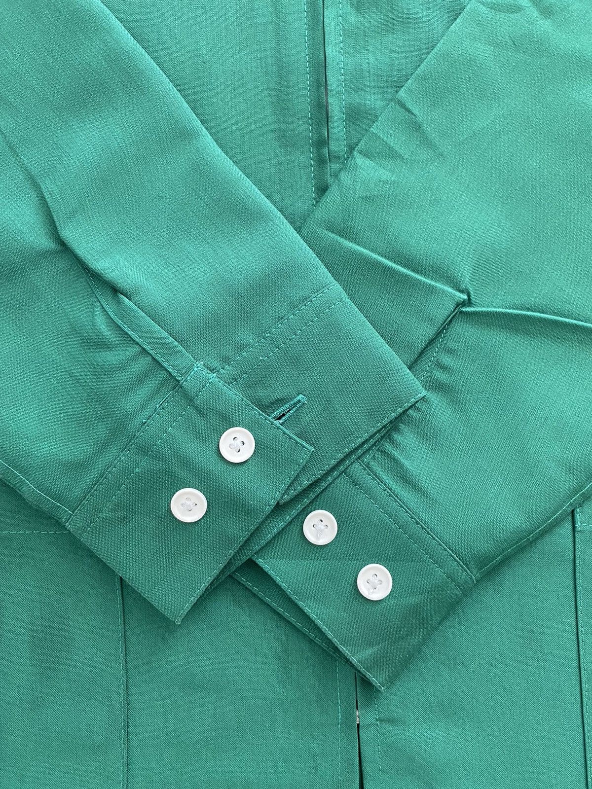 Uniform Wares × Vintage 🔥Seven 7 Eleven Big Felt Logo Convertible Zip Work Shirt Size US L / EU 52-54 / 3 - 9 Thumbnail