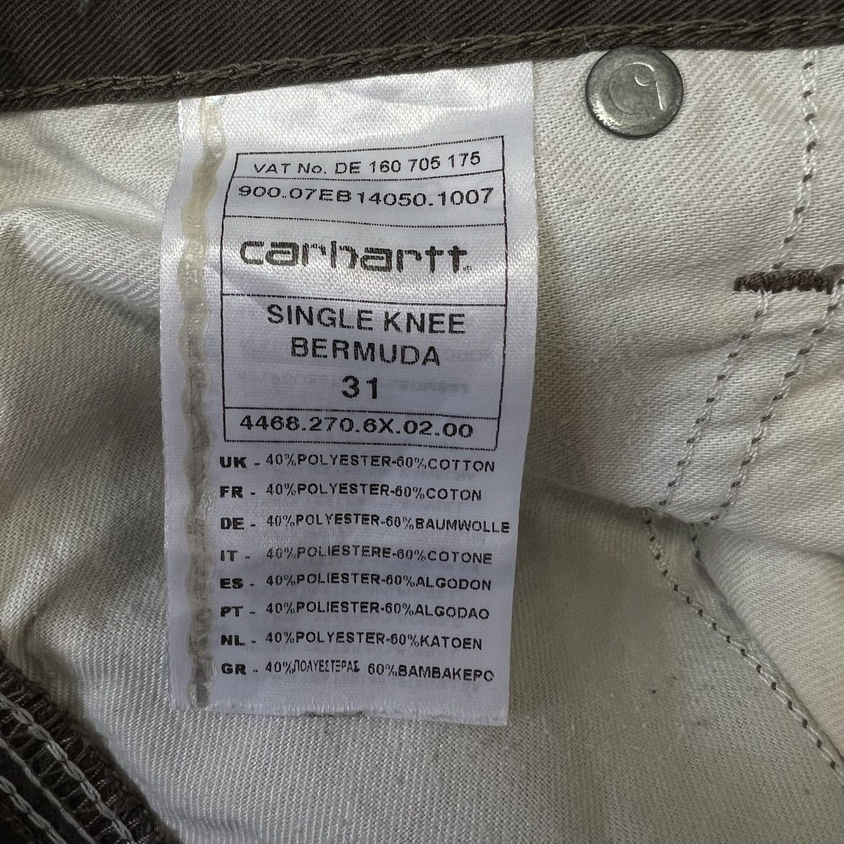 Carhartt × Vintage Vintage Carhartt Single Knee Bermuda Cargo Shorts y2k Size US 31 - 16 Thumbnail