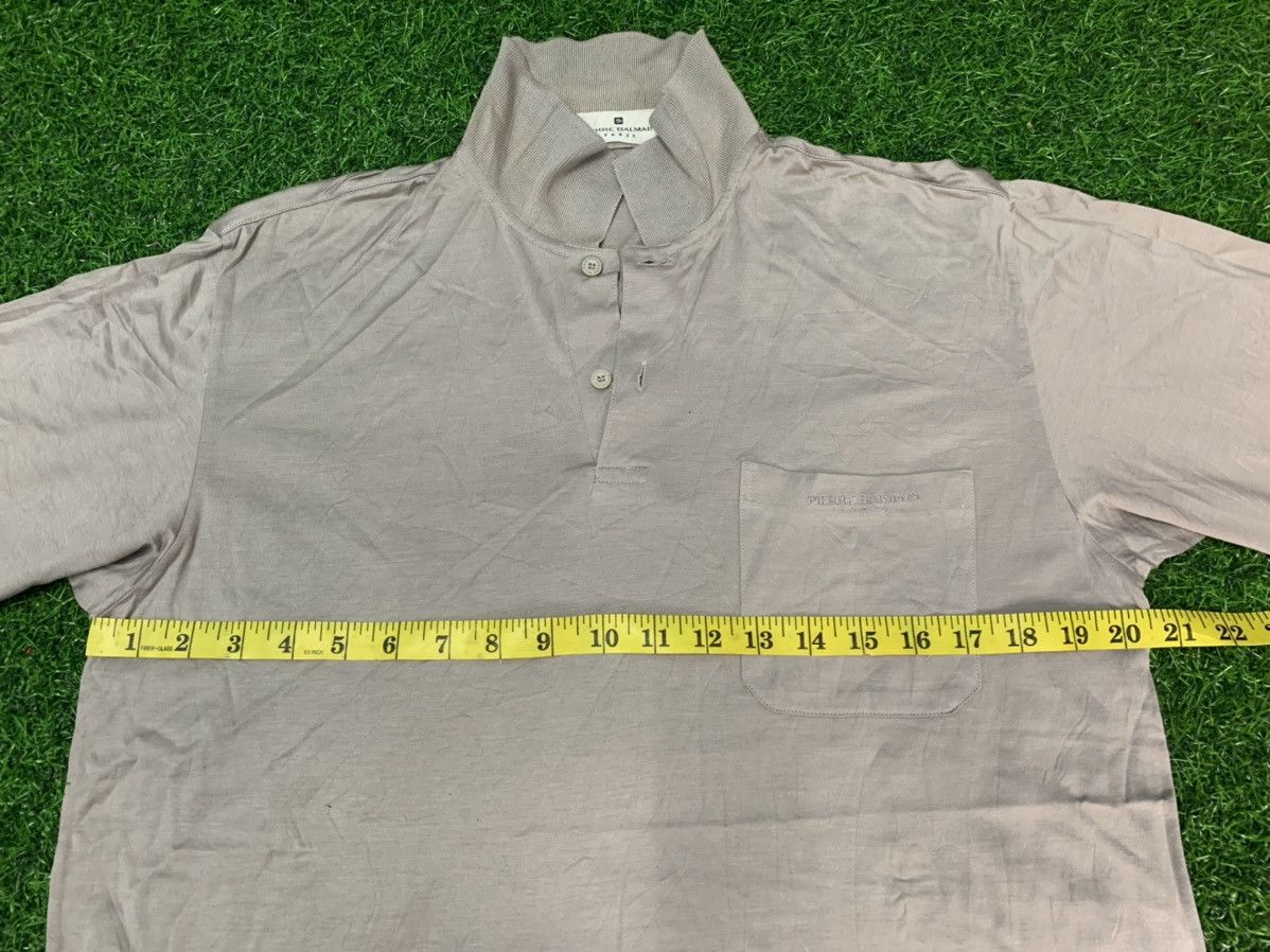 Pierre Balmain Pierre Balmain Long Sleeve Plain pocket Polo Tee Size US M / EU 48-50 / 2 - 6 Thumbnail