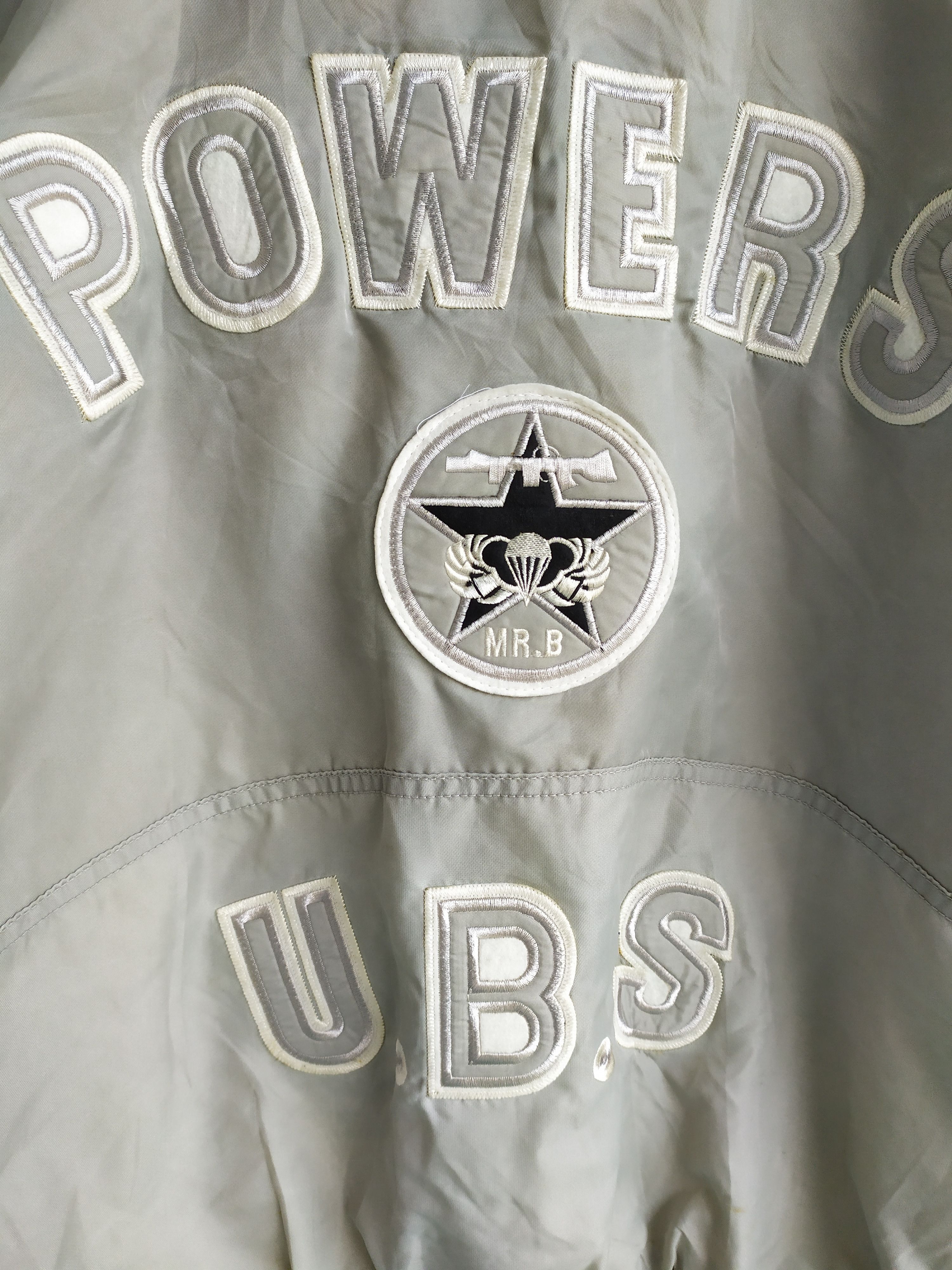 Japanese Brand Vintage Power U.B.S Flying Bomber Jacket Size US L / EU 52-54 / 3 - 5 Thumbnail