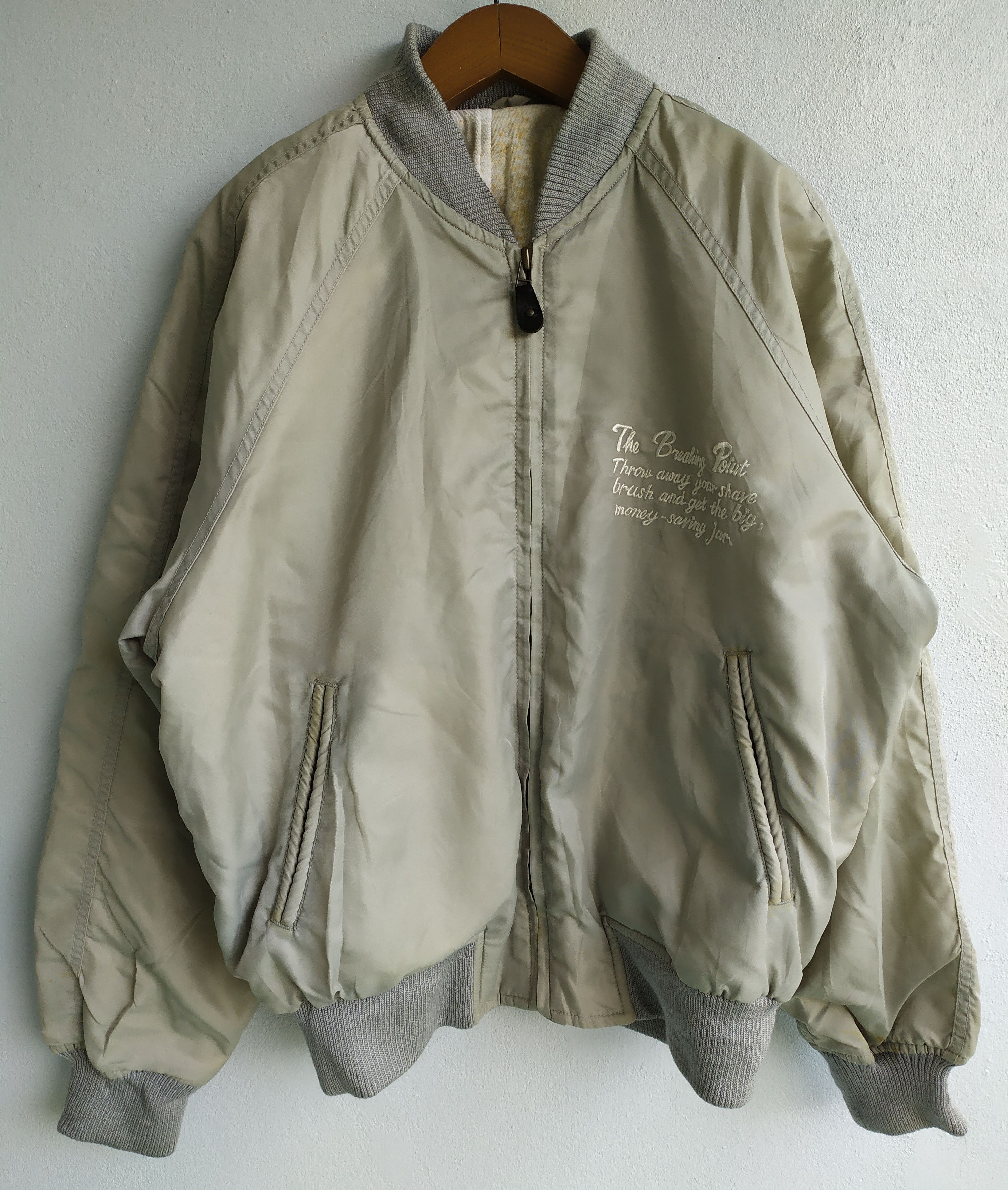 Japanese Brand Vintage Power U.B.S Flying Bomber Jacket Size US L / EU 52-54 / 3 - 2 Thumbnail