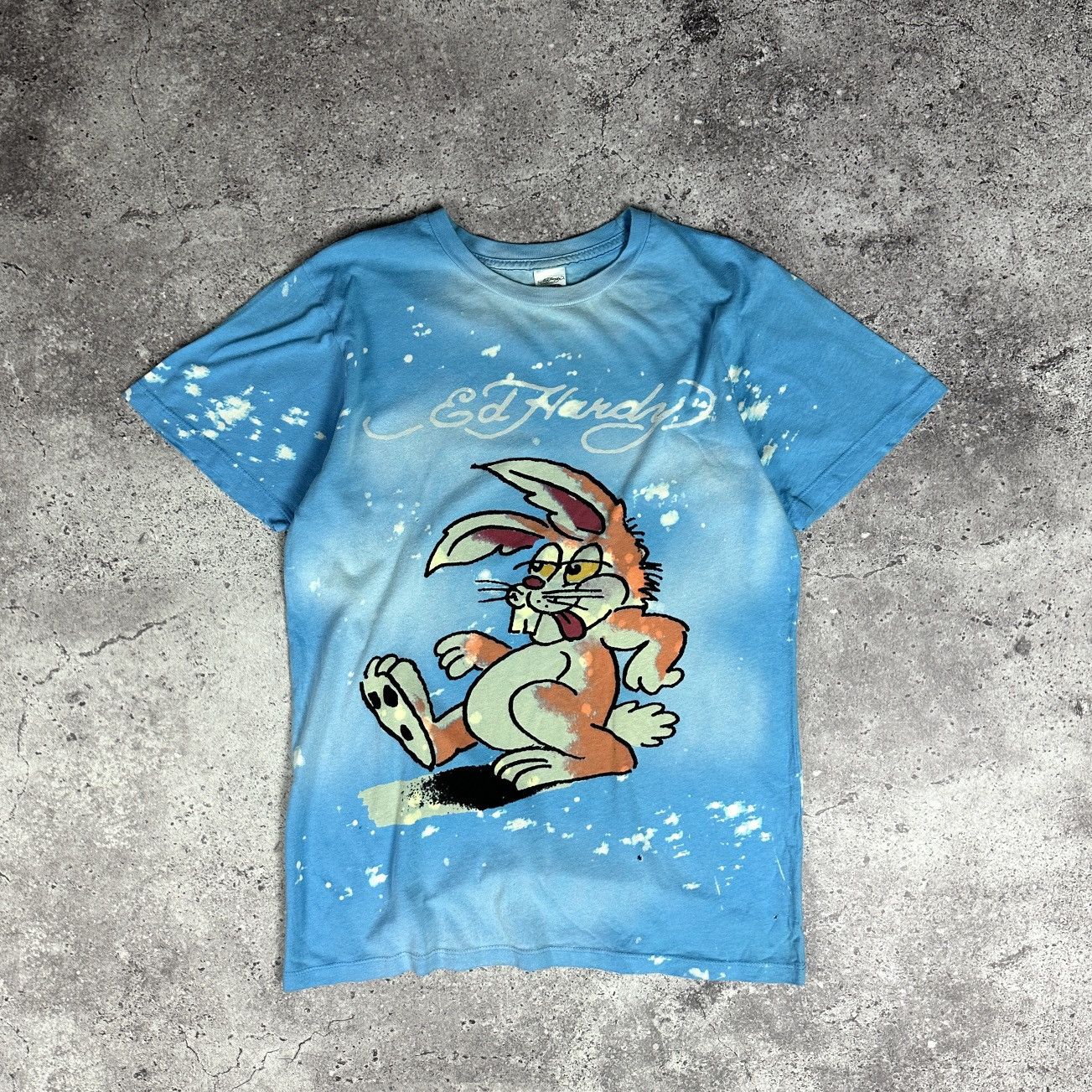Ed Hardy Vintage y2k Ed Hardy Designs Rabbit OG walk tee tie dye Size US S / EU 44-46 / 1 - 1 Thumbnail