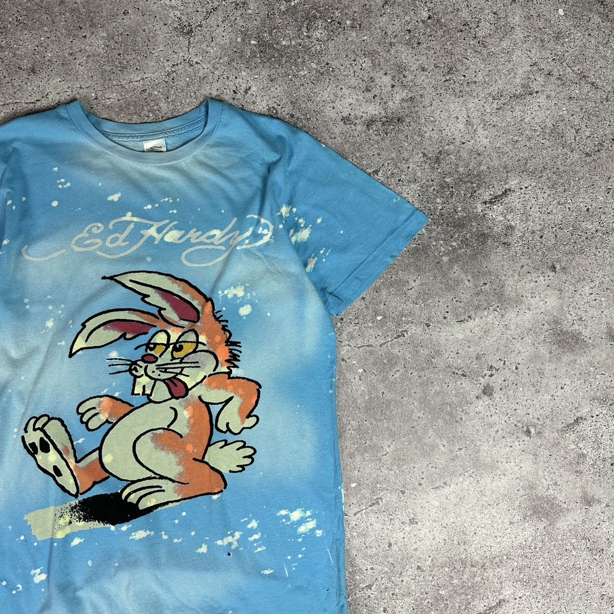 Ed Hardy Vintage y2k Ed Hardy Designs Rabbit OG walk tee tie dye Size US S / EU 44-46 / 1 - 3 Thumbnail