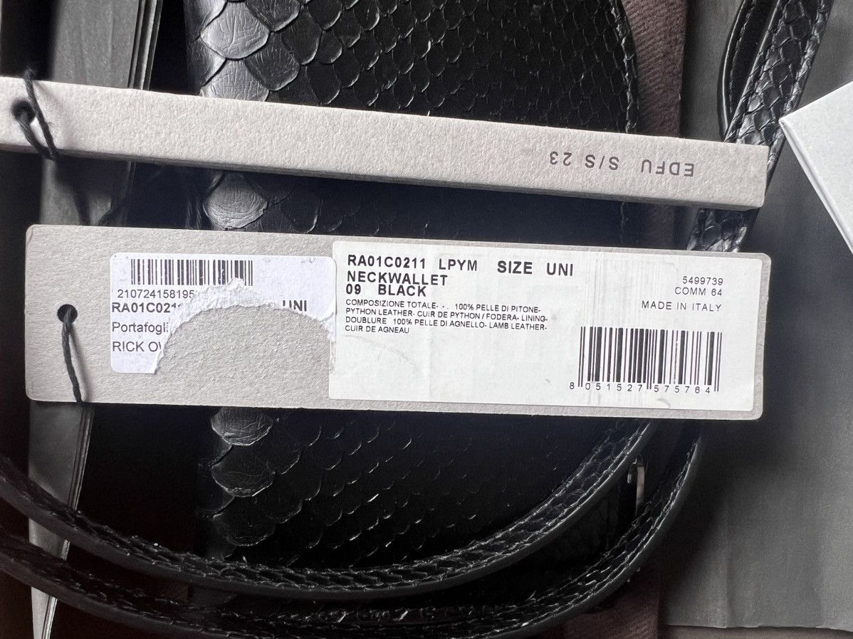 Rick Owens Rick Owens Neck Wallet Size ONE SIZE - 3 Thumbnail