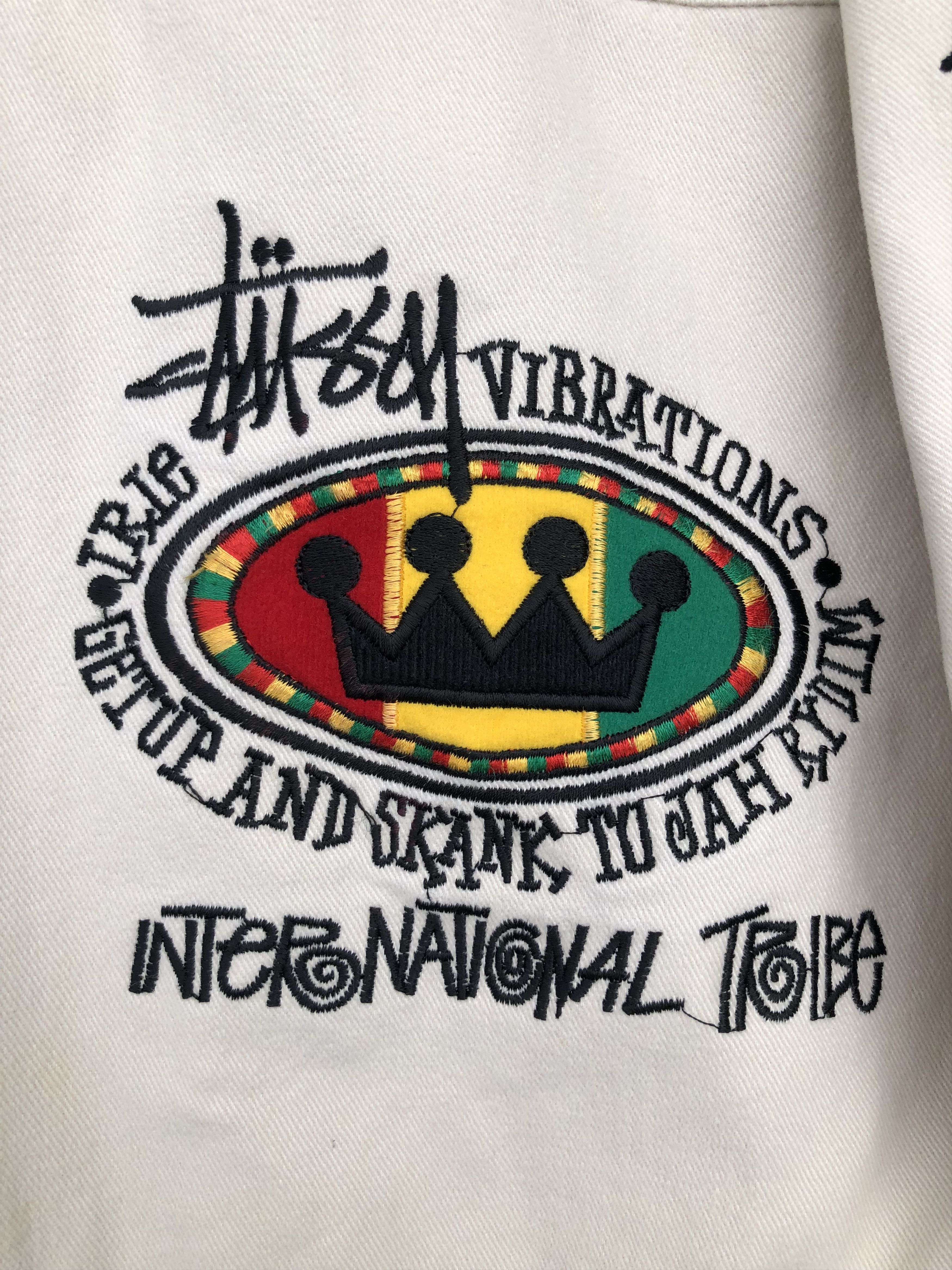 Stussy × Vintage RARE🔥VINTAGE 90’S STUSSY IRIE ROOTS RASTA TRIBE JACKET Size US XL / EU 56 / 4 - 14 Thumbnail
