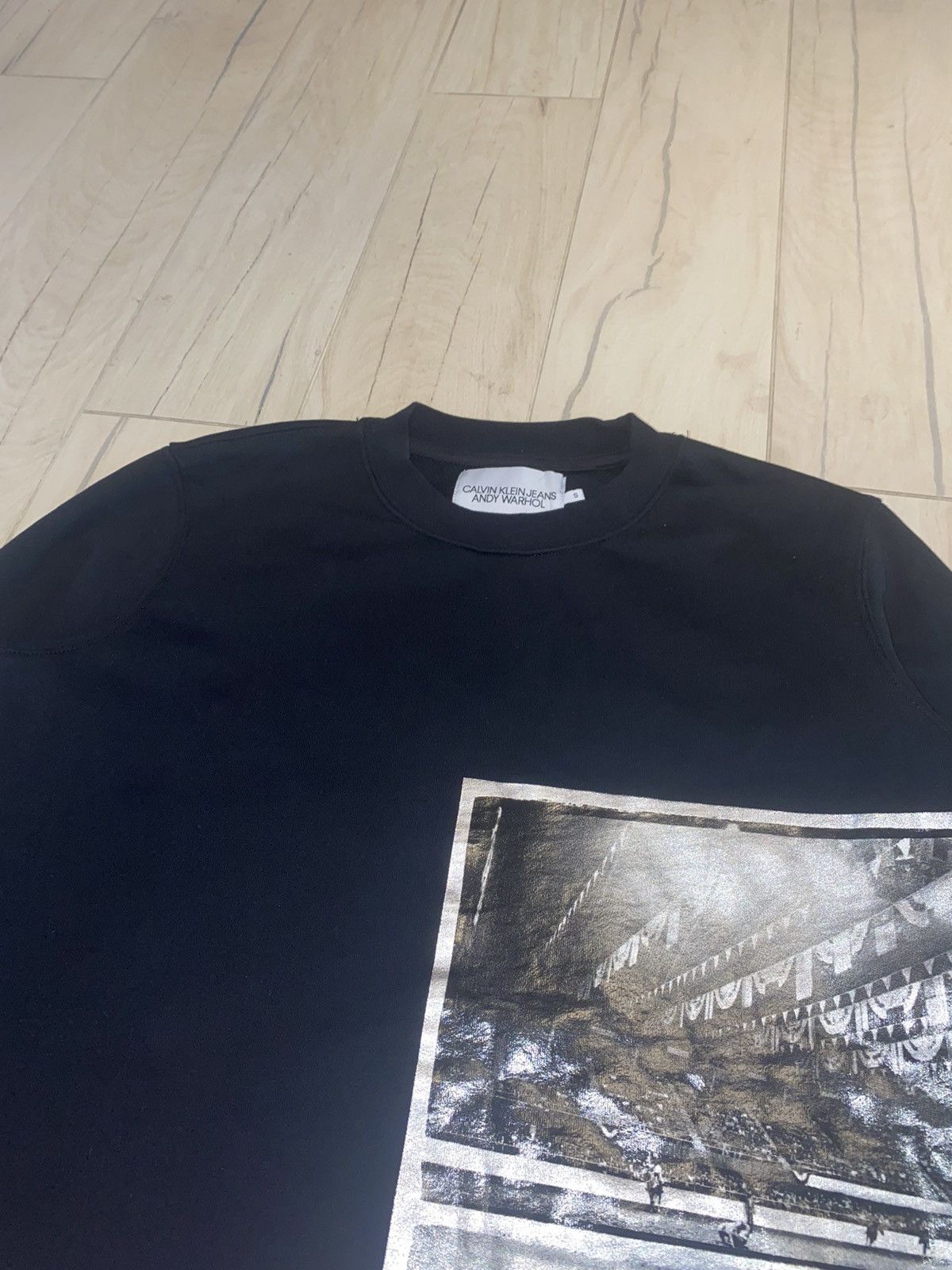 Andy Warhol × Calvin Klein 205W39NYC × Raf Simons Calvin Klein X Andy Warhol Horse Print Black Crewneck Size US S / EU 44-46 / 1 - 5 Thumbnail