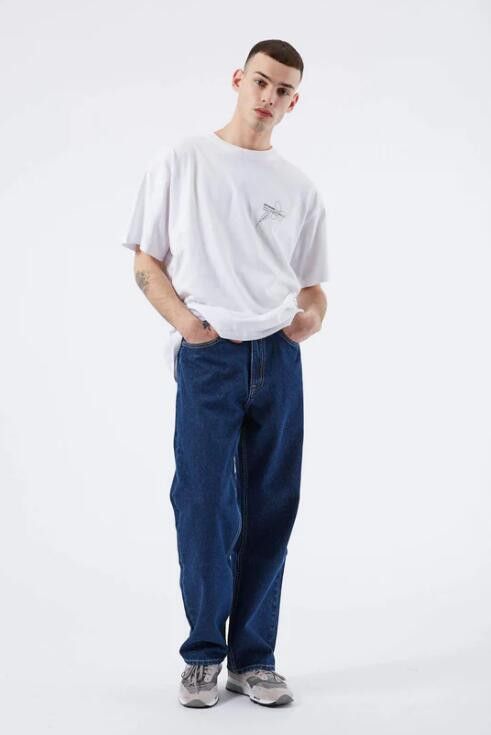 Dr. Denim BNWT AW22 DR.DENIM OMAR PEBBLE DARK RETRO JEANS 34 Size US 34 / EU 50 - 10 Thumbnail