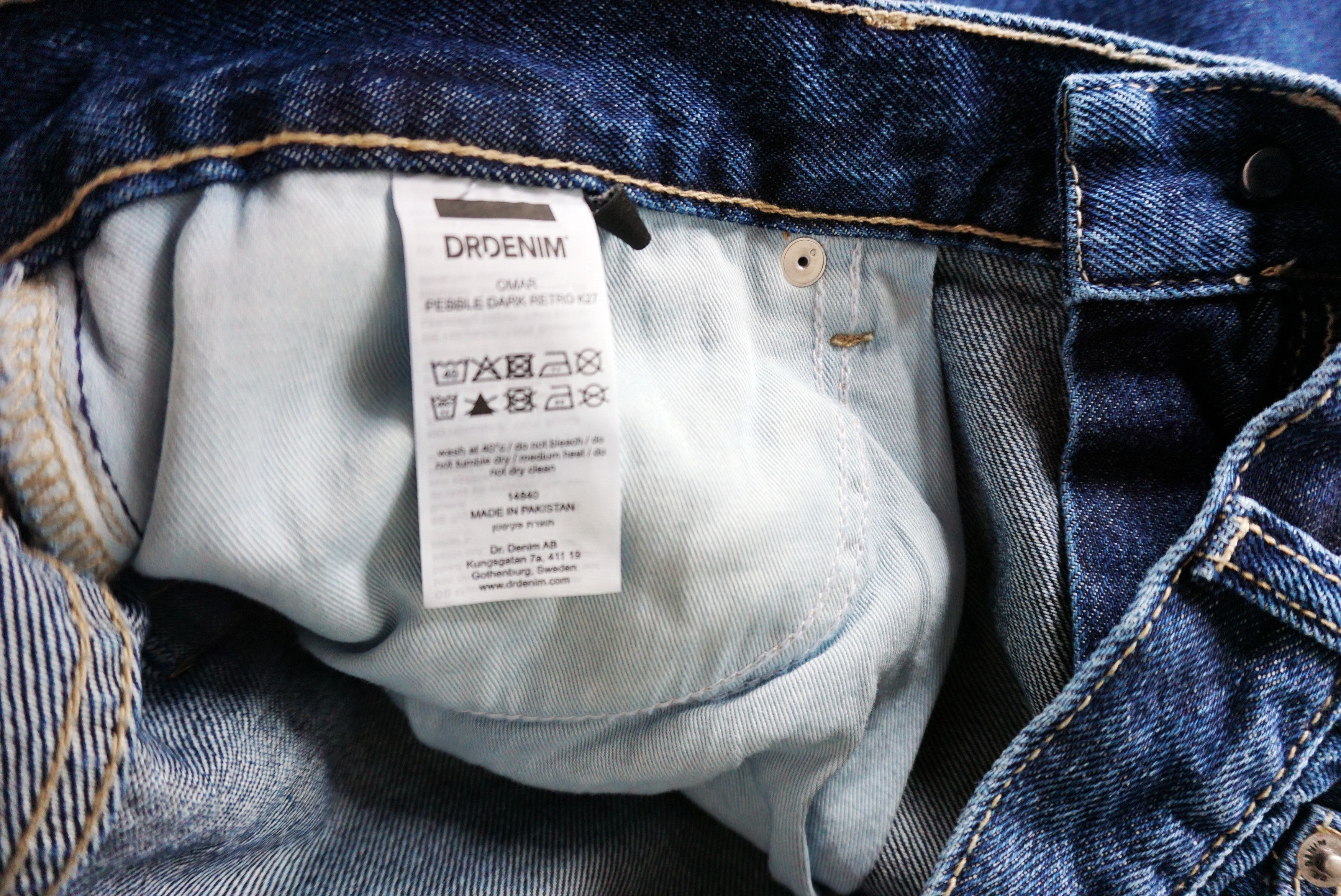 Dr. Denim BNWT AW22 DR.DENIM OMAR PEBBLE DARK RETRO JEANS 34 Size US 34 / EU 50 - 9 Thumbnail