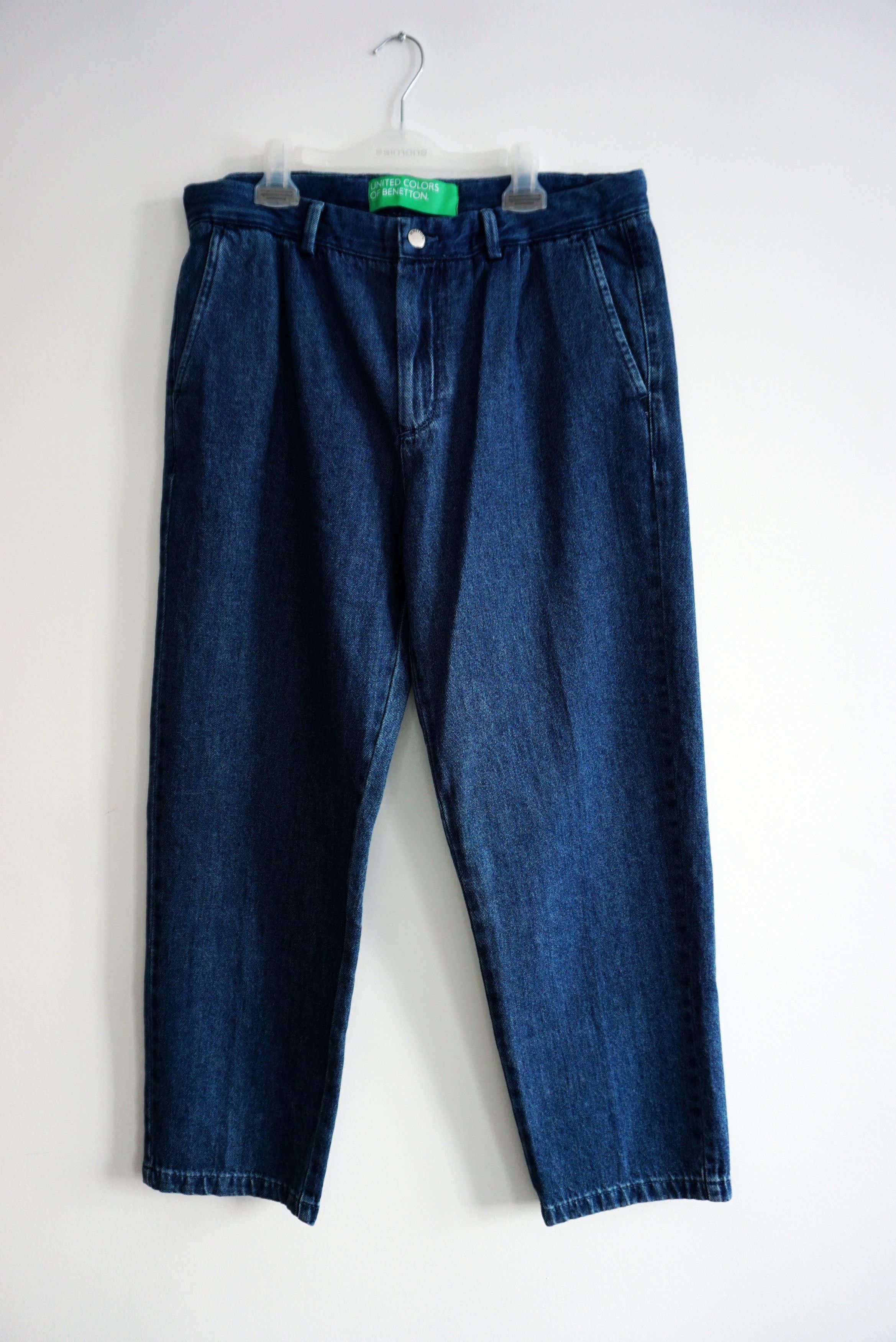 United Colors Of Benetton BNWT AW22 UNITED COLORS OF BENETTON PLEATED JEANS 50 Size US 34 / EU 50 - 2 Thumbnail