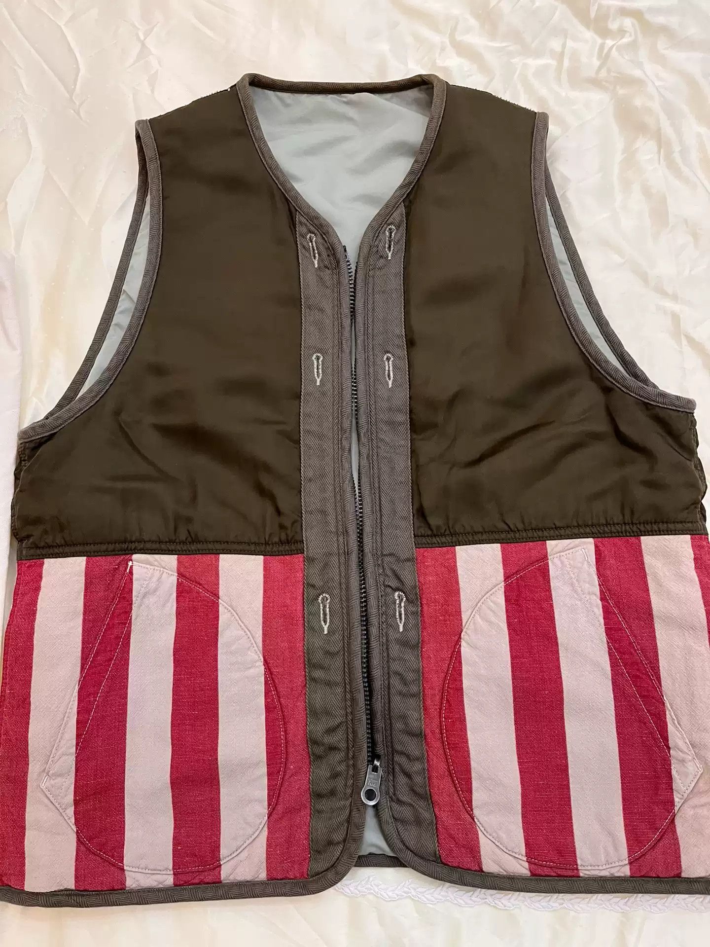 image of Visvim Iris Liner Vest 20Ss in Brown, Men's (Size Medium)