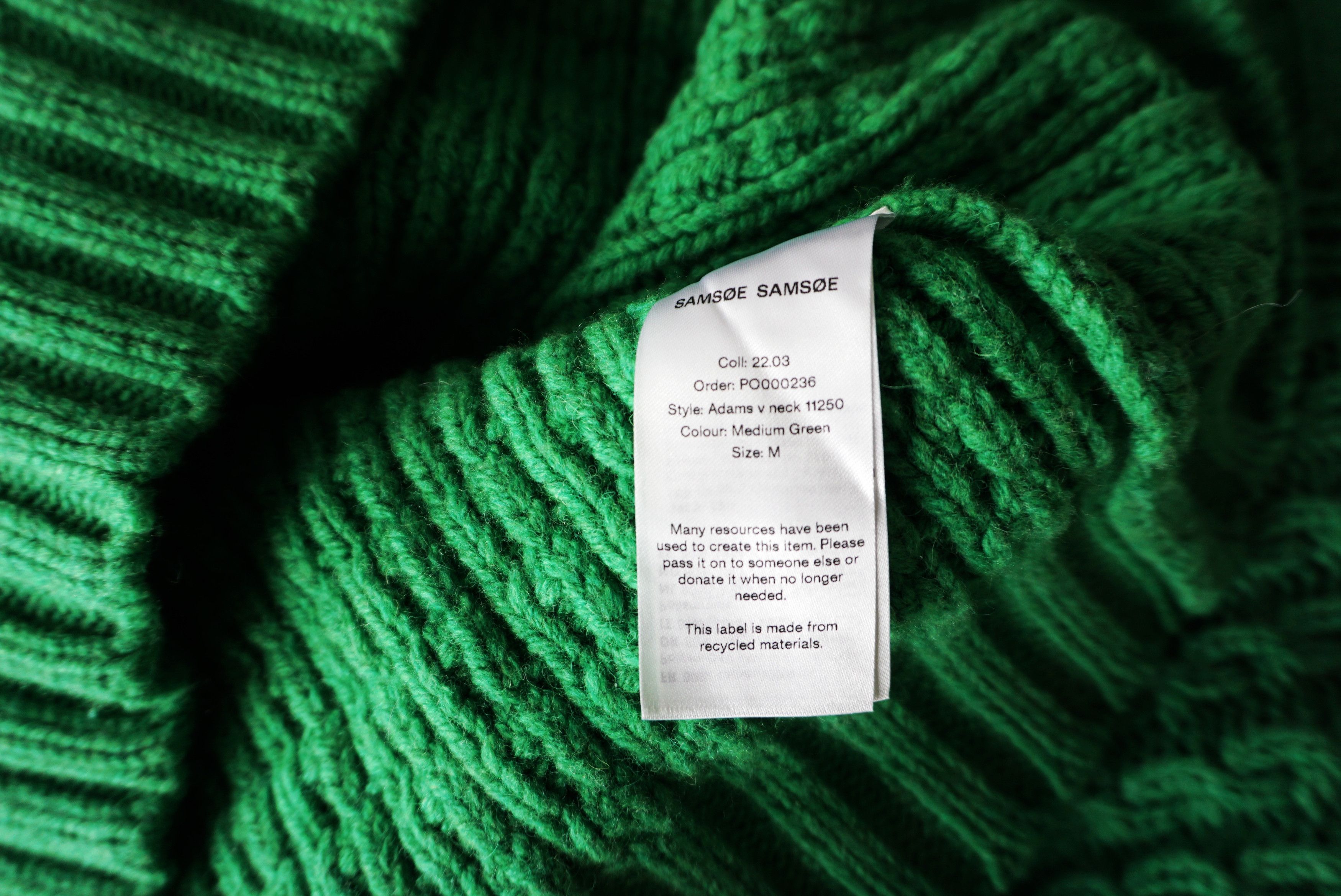 Samsoe Samsoe BNWT AW22 SAMSOE & SAMSOE ADAMS V-NECK SWEATER M Size US M / EU 48-50 / 2 - 9 Thumbnail