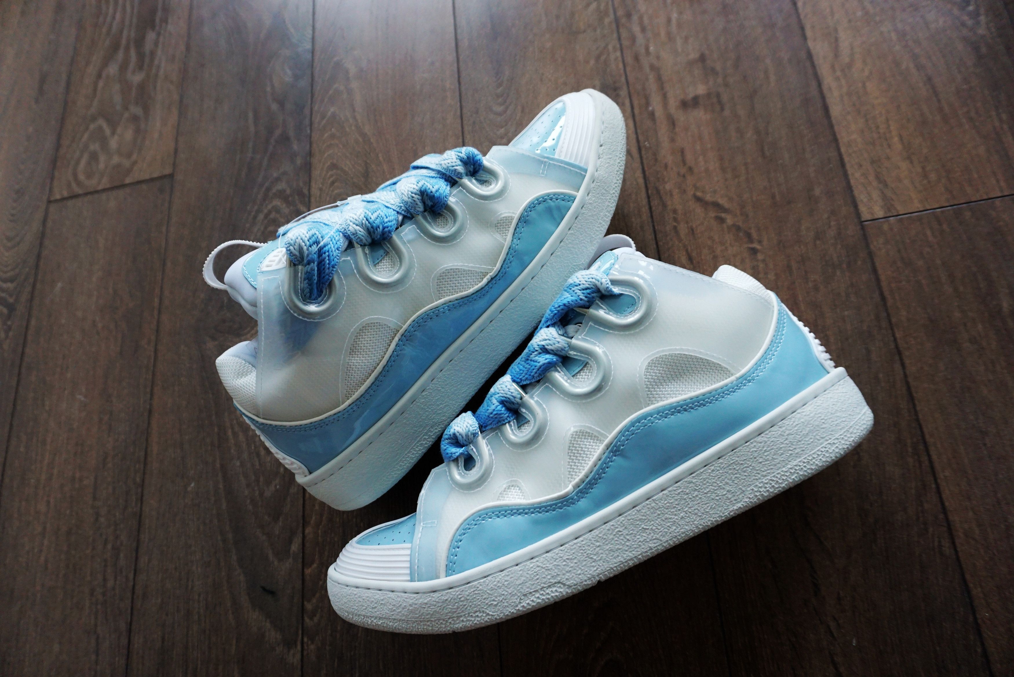 Lanvin BNWT AW22 LANVIN BLUE CURB SNEAKERS 41 Size US 11 / IT 41 - 3 Thumbnail
