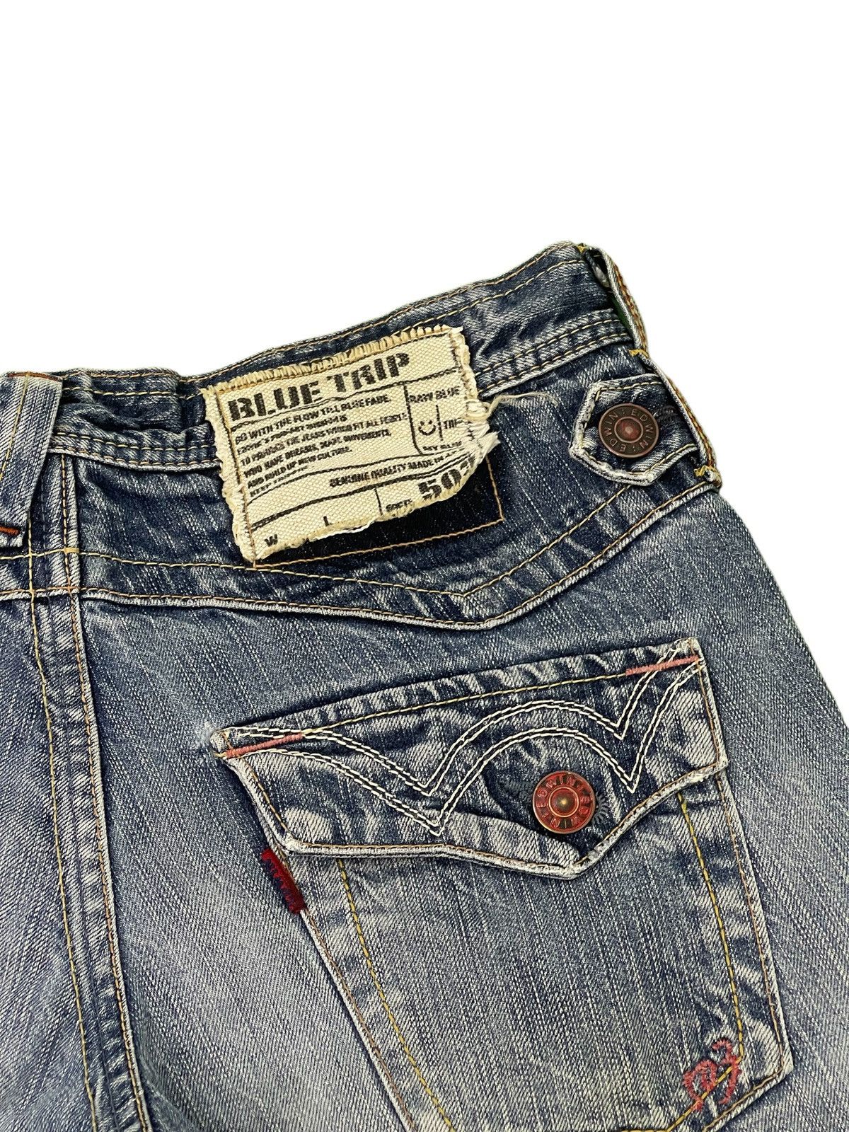 Edwin Flare Jeans Edwin Japan Faded Clawmark Boot Cut 2🟦8 Size US 30 / EU 46 - 19 Thumbnail