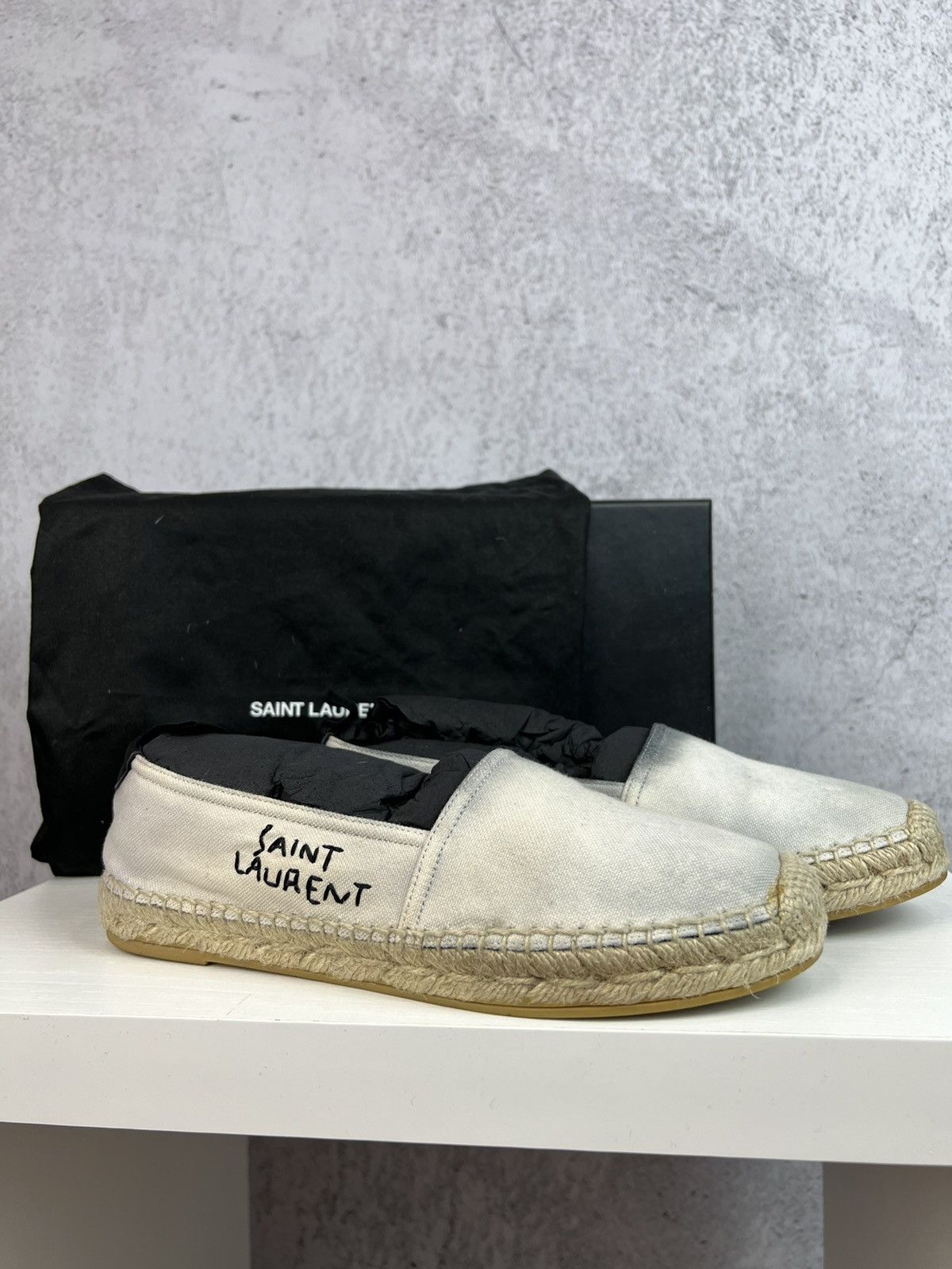 Saint Laurent Paris Saint Laurent Paris Espadrilles slip on shoes Size US 5 / IT 35 - 1 Thumbnail