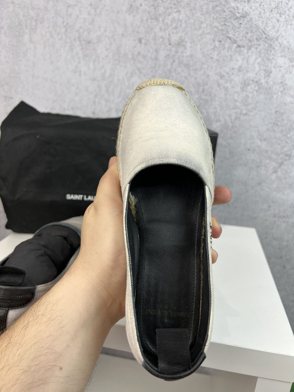 Saint Laurent Paris Saint Laurent Paris Espadrilles slip on shoes Size US 5 / IT 35 - 13 Thumbnail