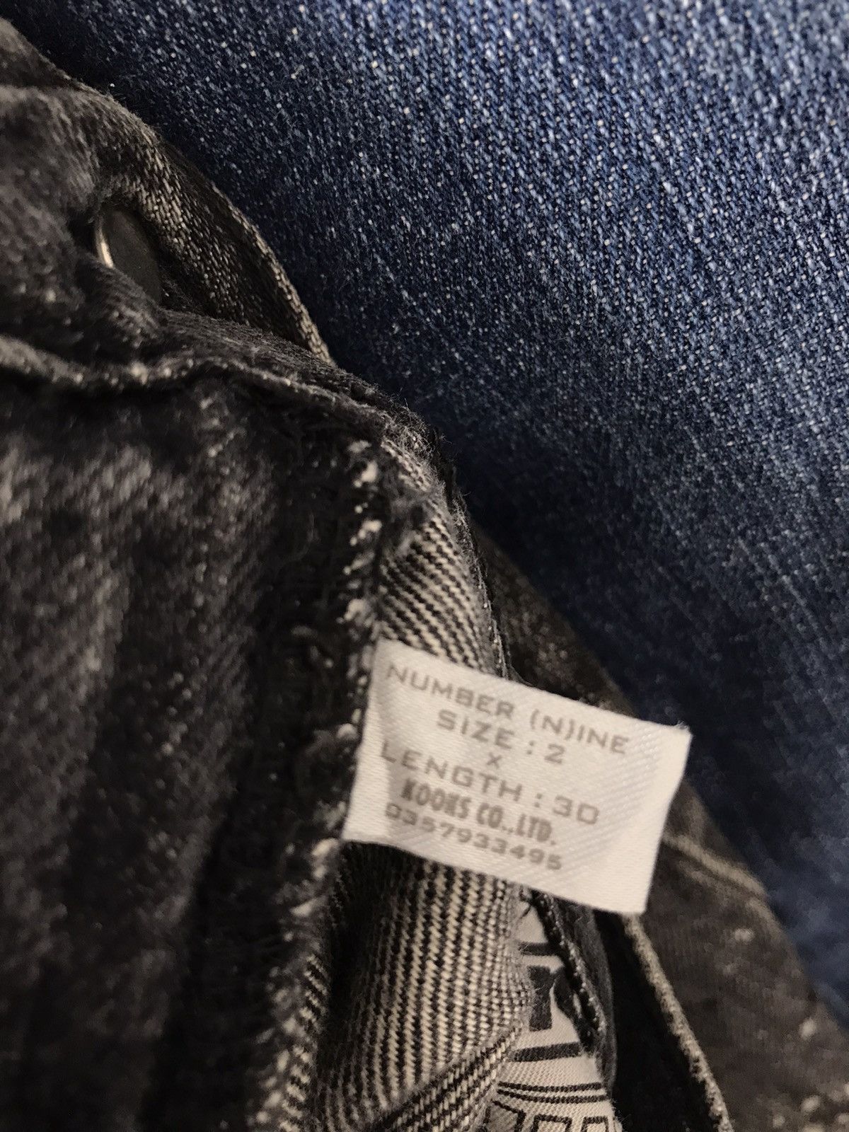 Number (N)ine AW2001 Number Nine Grunge Denim Size US 31 - 20 Thumbnail