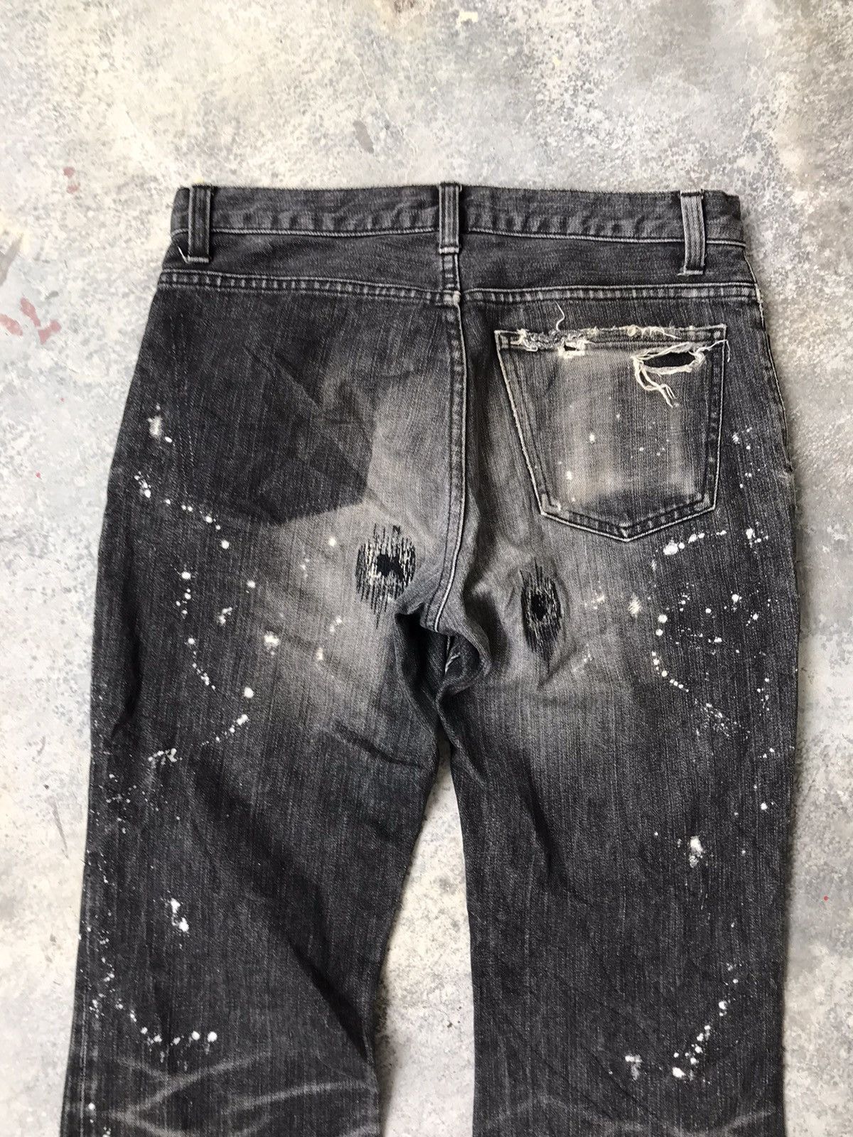 Number (N)ine AW2001 Number Nine Grunge Denim Size US 31 - 17 Thumbnail