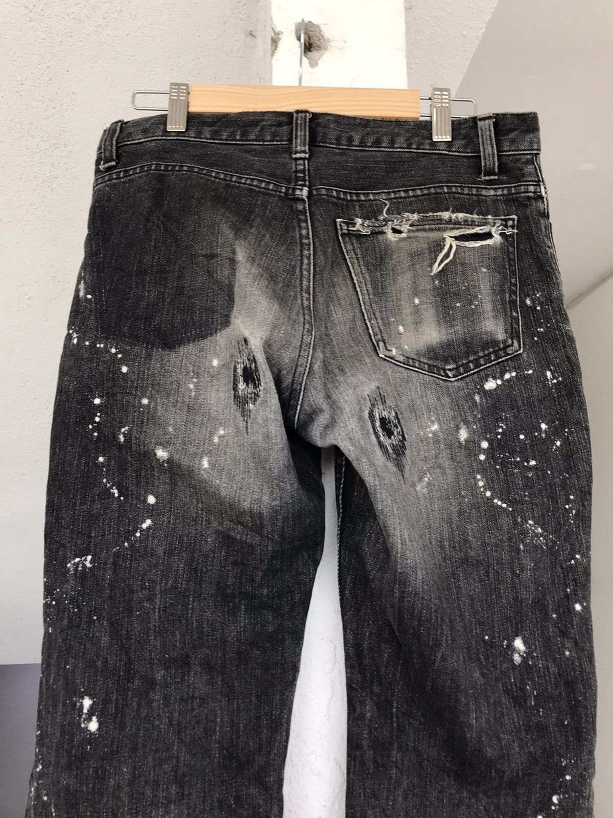 Number (N)ine AW2001 Number Nine Grunge Denim Size US 31 - 12 Thumbnail