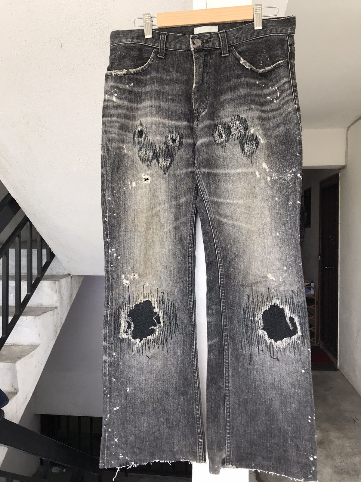 Number (N)ine AW2001 Number Nine Grunge Denim Size US 31 - 4 Thumbnail