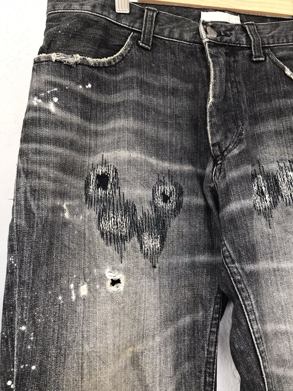 Number (N)ine AW2001 Number Nine Grunge Denim Size US 31 - 7 Thumbnail