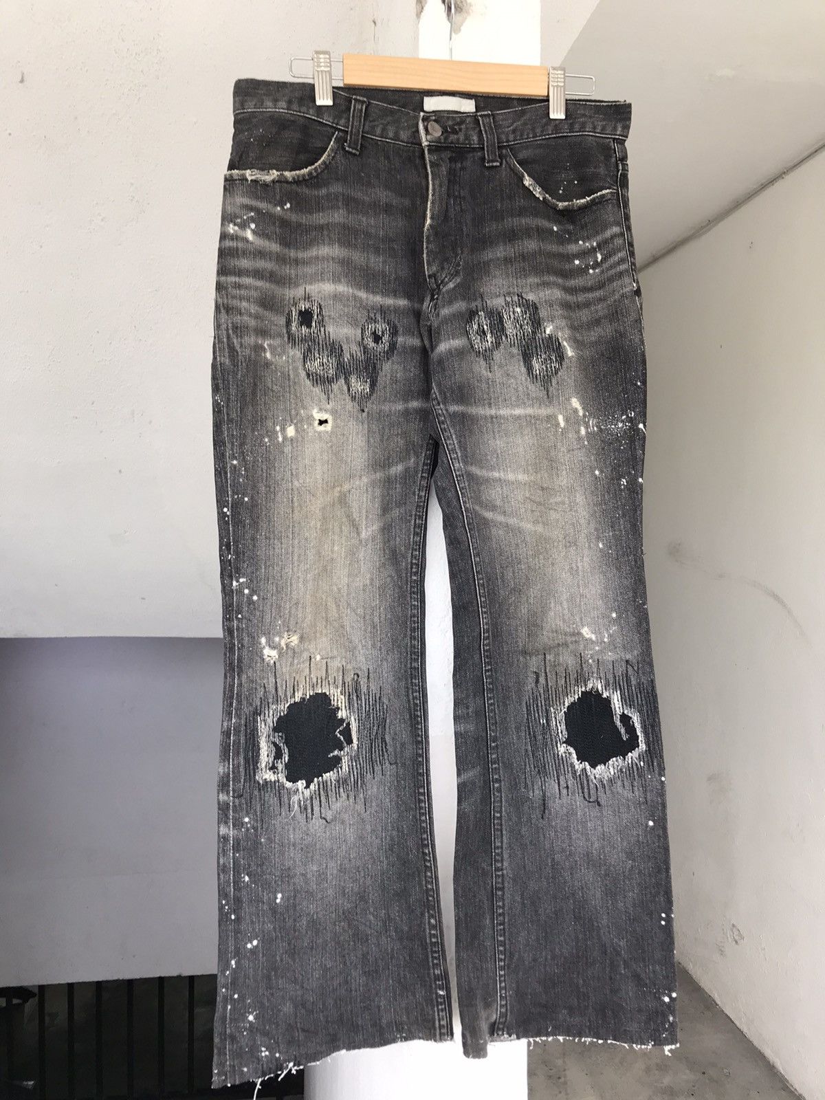 Number (N)ine AW2001 Number Nine Grunge Denim Size US 31 - 3 Thumbnail