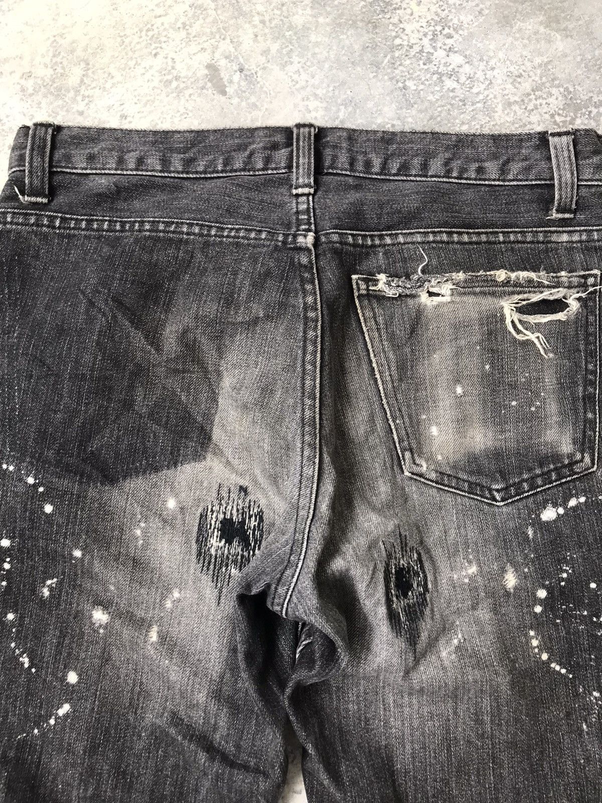 Number (N)ine AW2001 Number Nine Grunge Denim Size US 31 - 18 Thumbnail