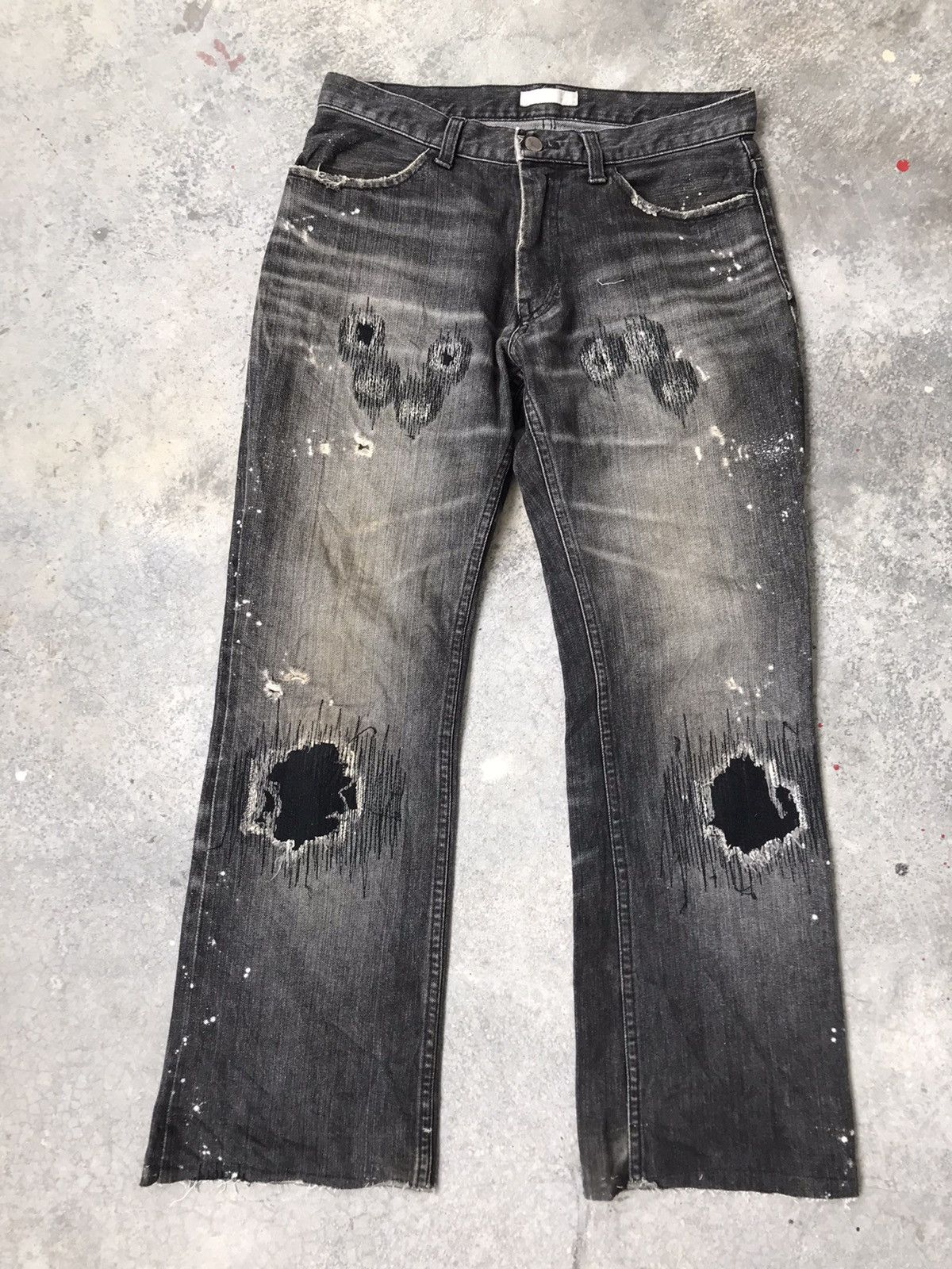 Number (N)ine AW2001 Number Nine Grunge Denim Size US 31 - 13 Thumbnail
