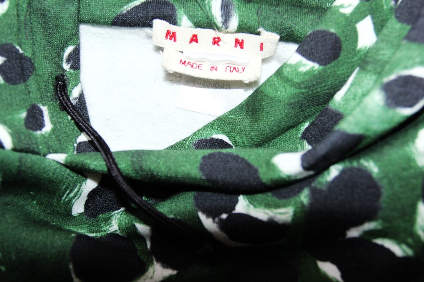 Marni BNWT AW22 MARNI GREEN DOT HOODIE 50 Size US M / EU 48-50 / 2 - 8 Thumbnail