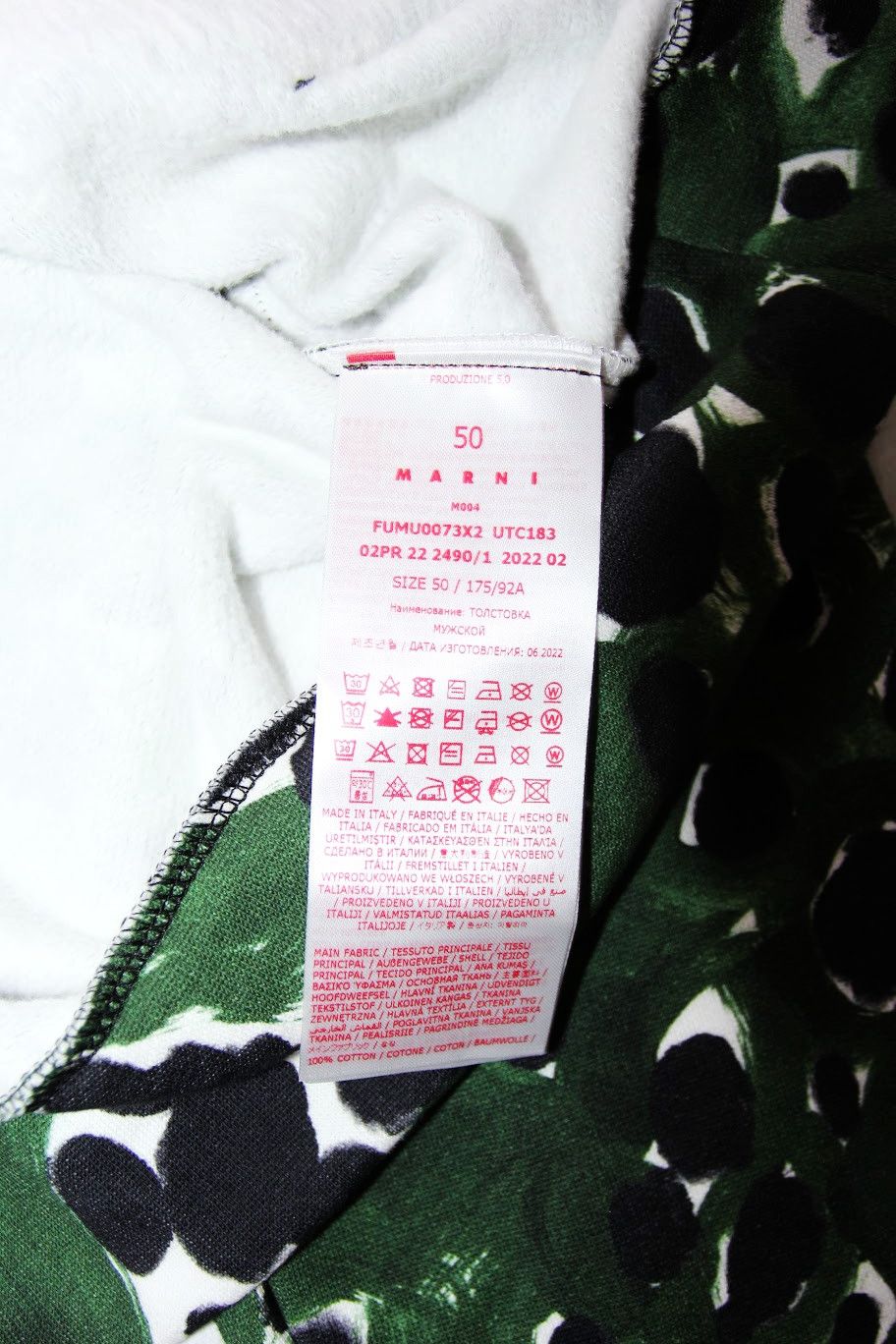 Marni BNWT AW22 MARNI GREEN DOT HOODIE 50 Size US M / EU 48-50 / 2 - 9 Thumbnail