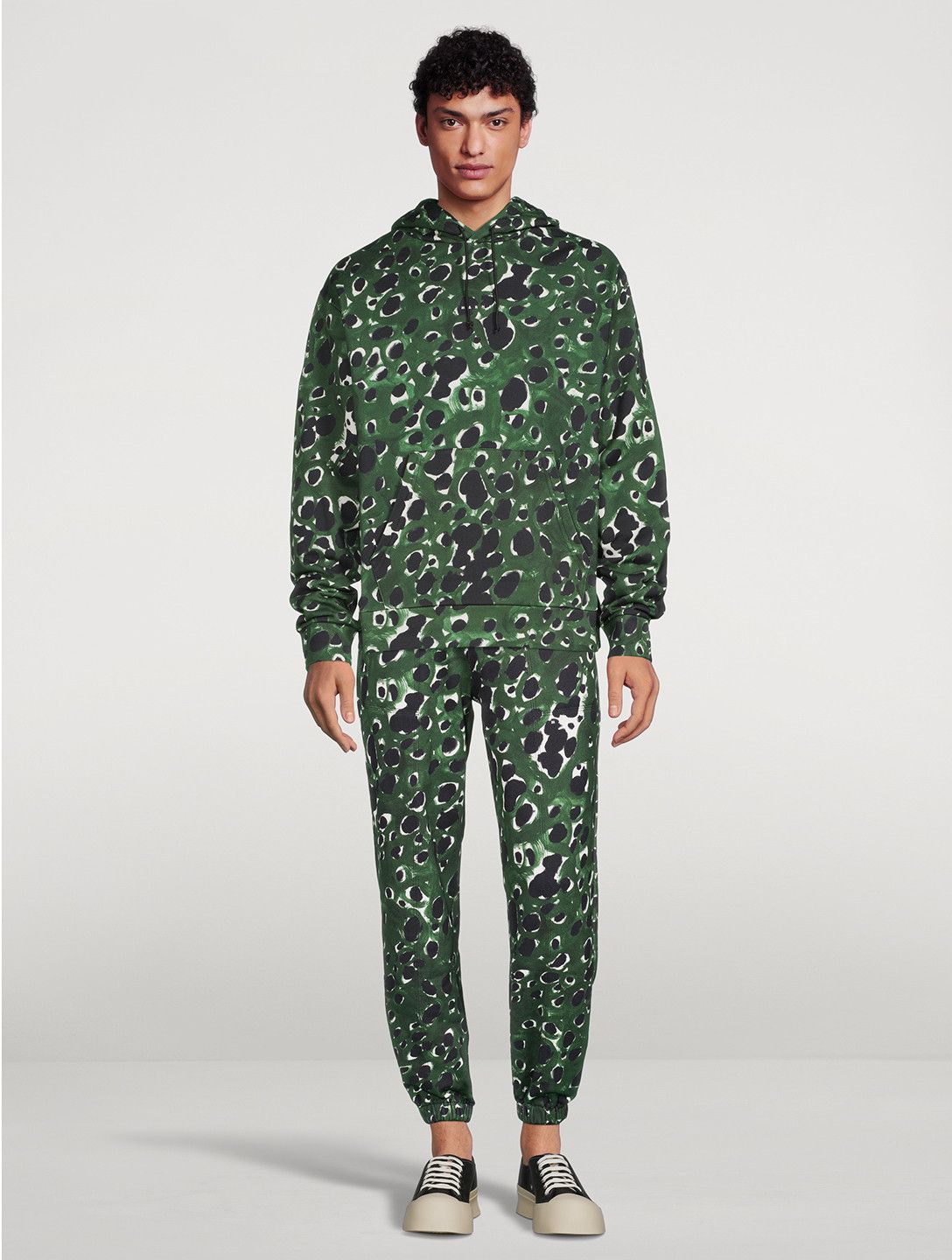 Marni BNWT AW22 MARNI GREEN DOT HOODIE 50 Size US M / EU 48-50 / 2 - 12 Thumbnail