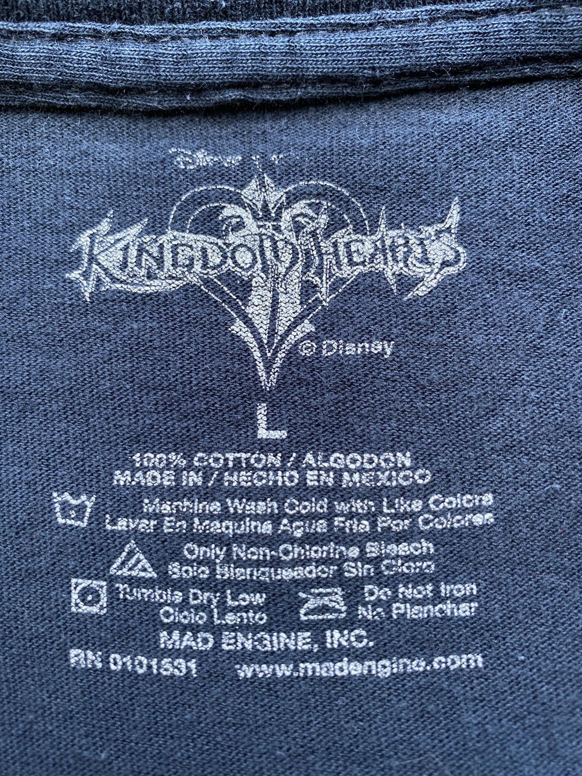 Disney Vintage 2002 KINGDOM HEARTS Square Enix x Disney Games Tee Size US L / EU 52-54 / 3 - 16 Thumbnail