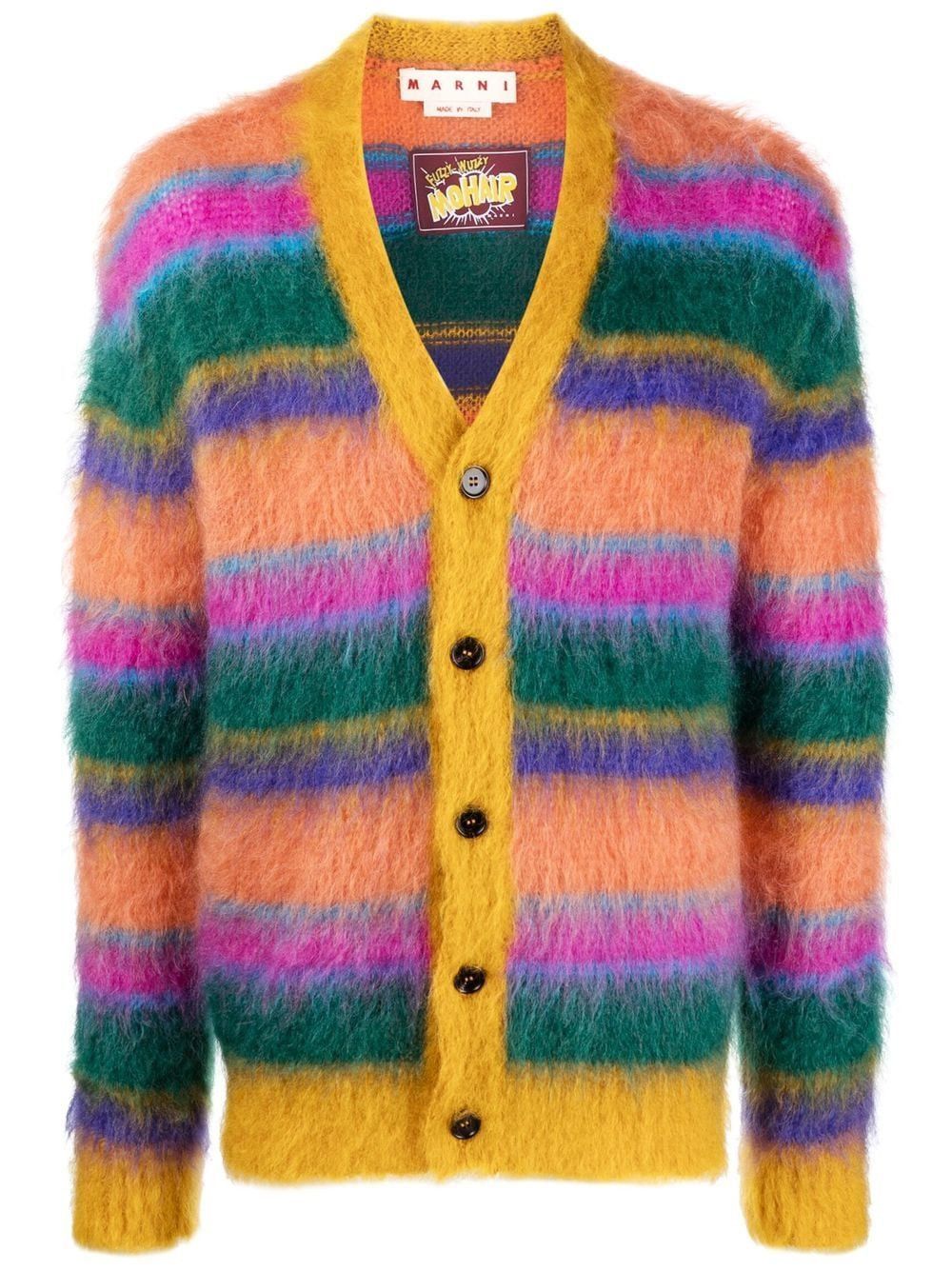 Marni BNWT AW22 MARNI FUZZY WUZZY BRUSHED CARDIGAN 52 Size US L / EU 52-54 / 3 - 10 Thumbnail
