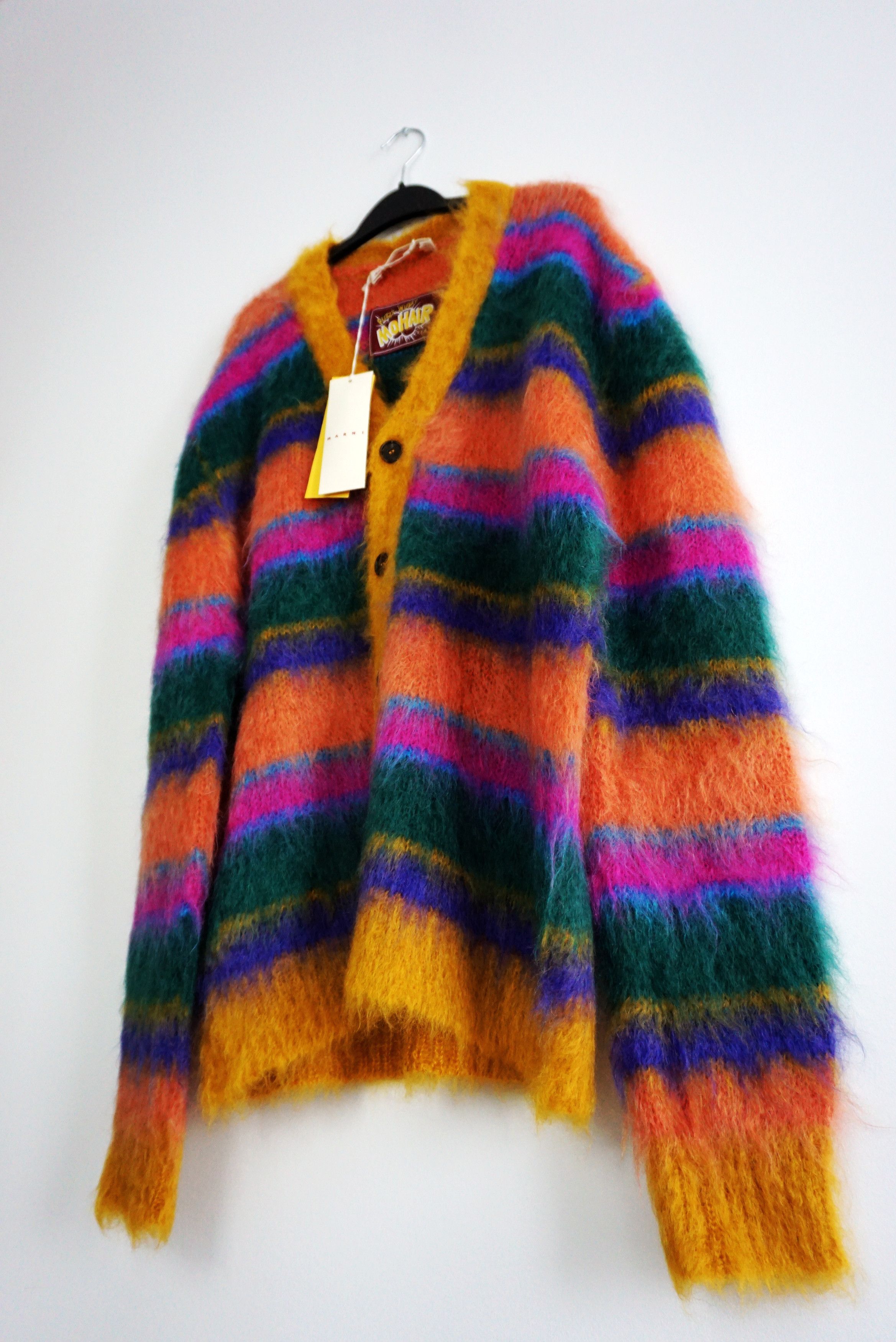Marni BNWT AW22 MARNI FUZZY WUZZY BRUSHED CARDIGAN 52 Size US L / EU 52-54 / 3 - 5 Thumbnail