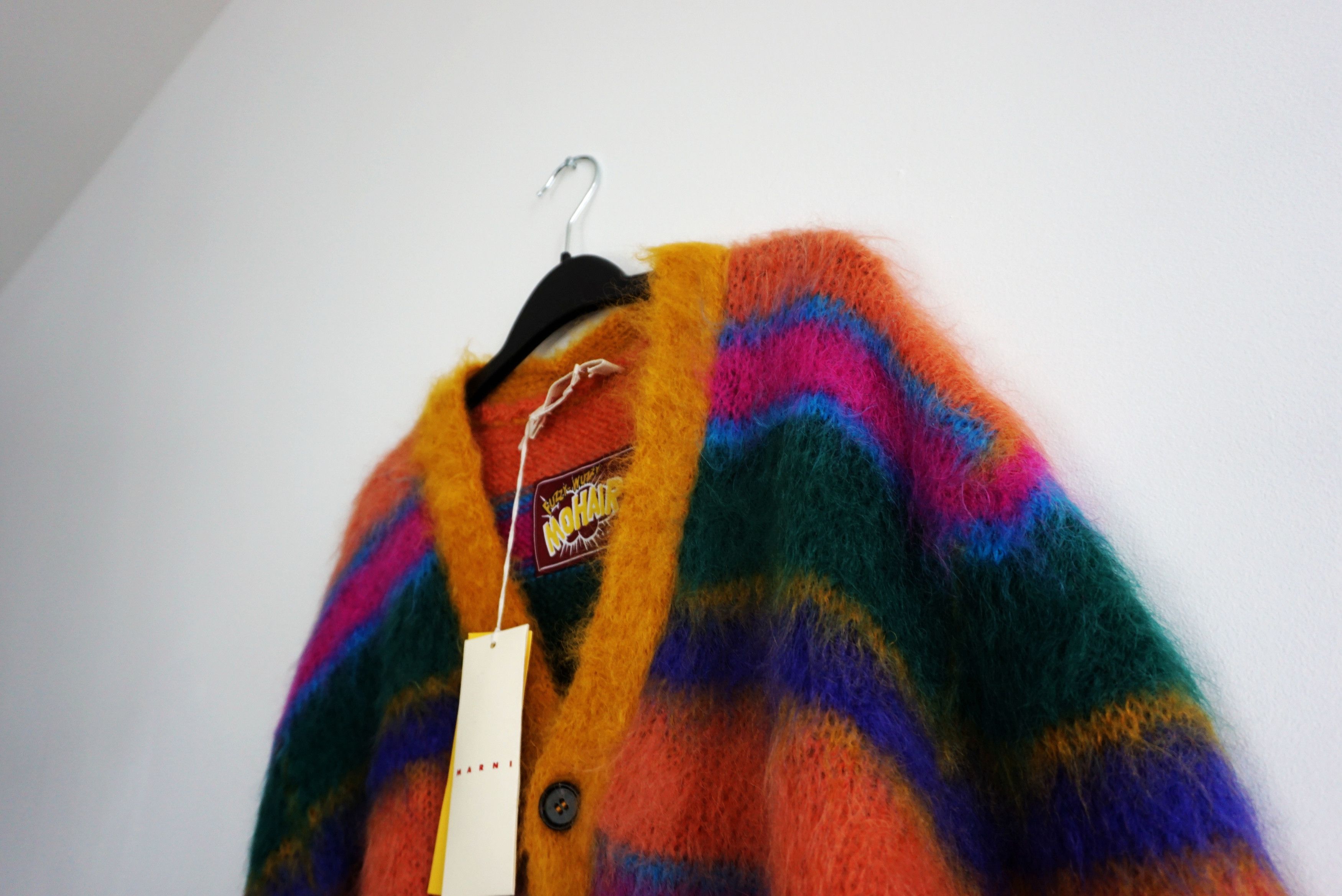 Marni BNWT AW22 MARNI FUZZY WUZZY BRUSHED CARDIGAN 52 Size US L / EU 52-54 / 3 - 4 Thumbnail