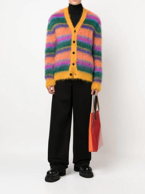 Marni BNWT AW22 MARNI FUZZY WUZZY BRUSHED CARDIGAN 52 Size US L / EU 52-54 / 3 - 12 Thumbnail