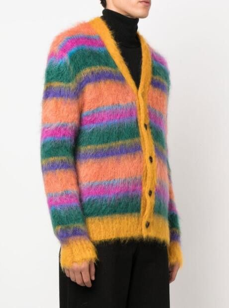 Marni BNWT AW22 MARNI FUZZY WUZZY BRUSHED CARDIGAN 52 Size US L / EU 52-54 / 3 - 1 Thumbnail