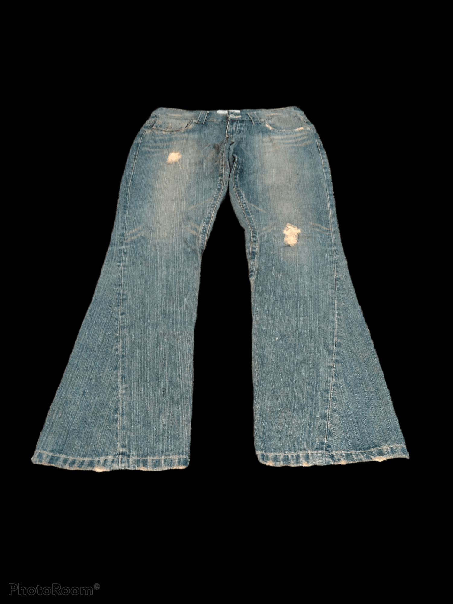 Japanese Brand FLARED TWIST🔥DISTRESSED MITSUMINE DENIM PANTS Size US 31 - 3 Thumbnail