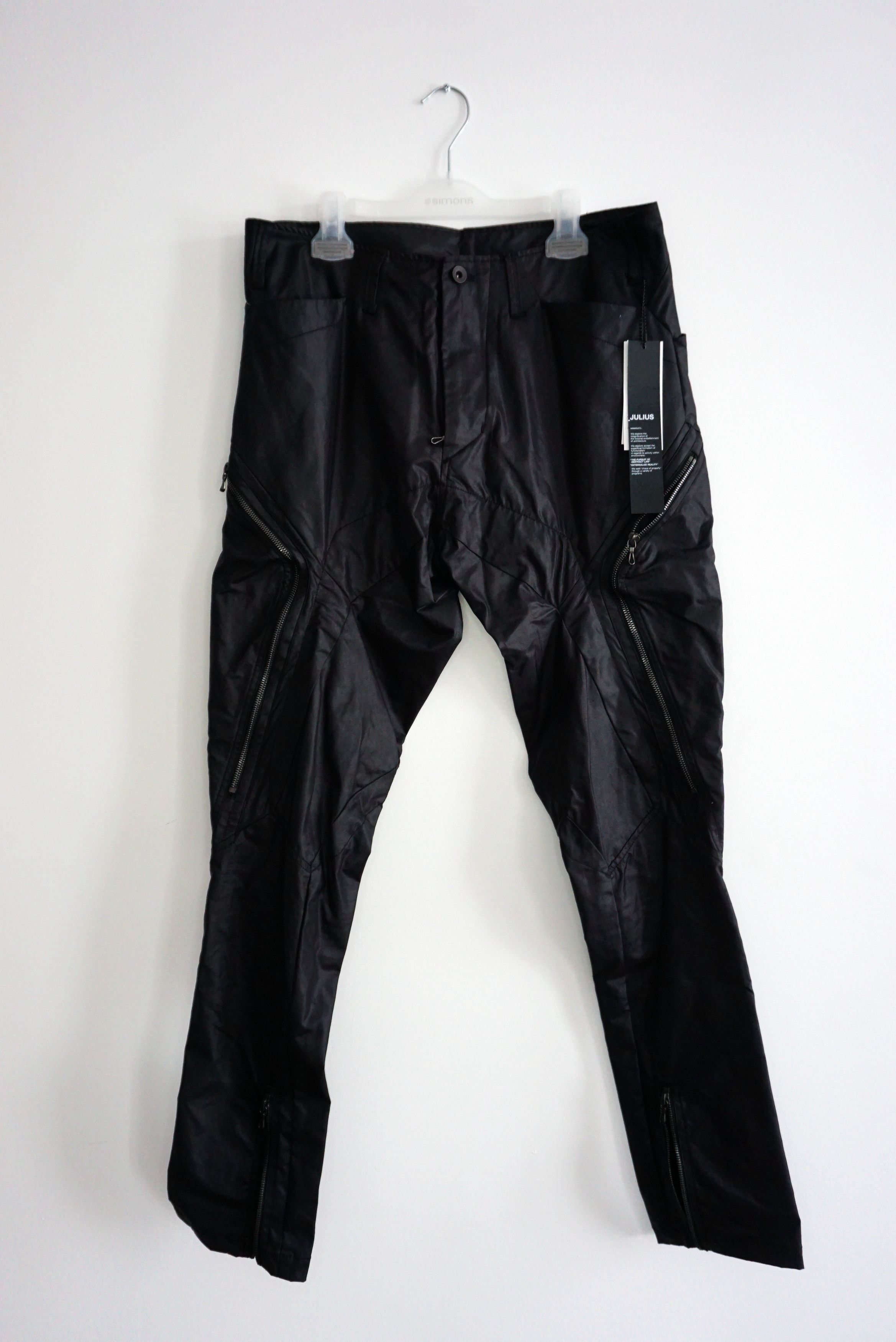 Julius BNWT AW22 JULIUS "EREBUS" SLIM COATED PANTS 3 Size US 34 / EU 50 - 2 Thumbnail