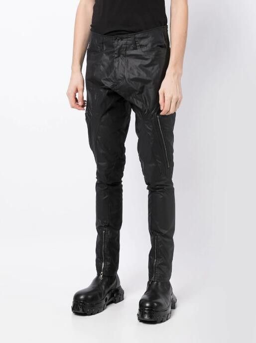 image of Aw22 Julius "erebus" Slim Coated Pants 3 in Black, Men's (Size 34)