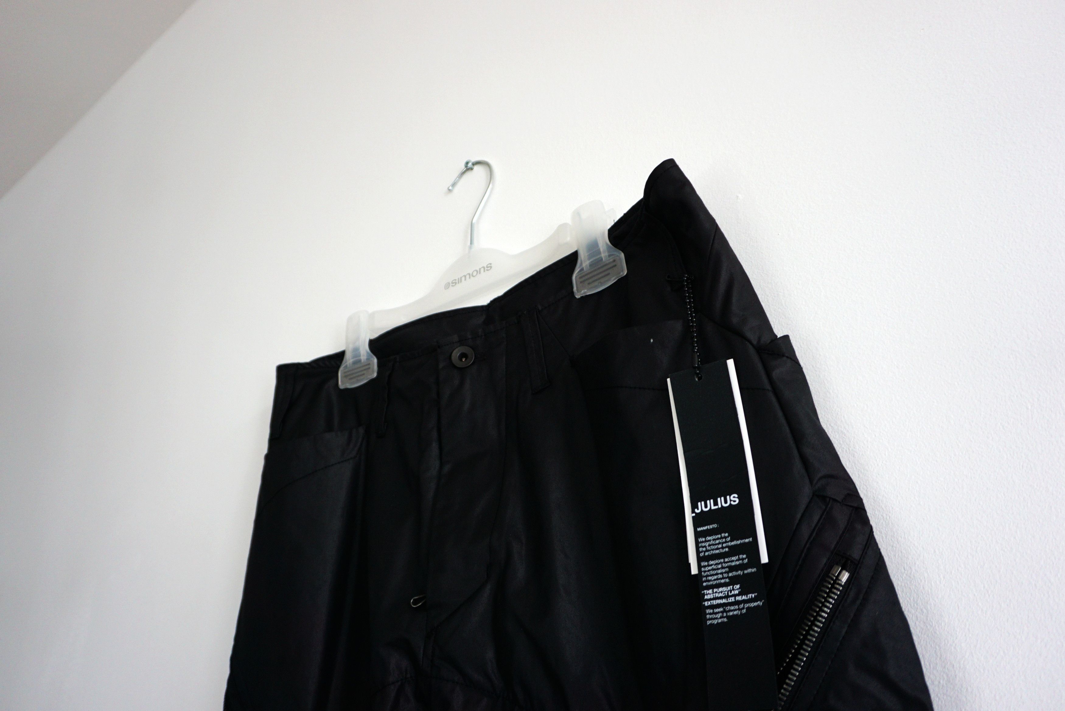 Julius BNWT AW22 JULIUS "EREBUS" SLIM COATED PANTS 3 Size US 34 / EU 50 - 4 Thumbnail