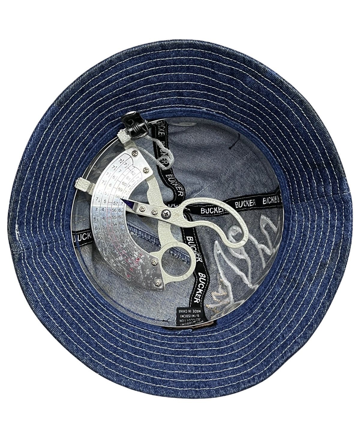Rockstar Games GRUNGE METAL🤘🏼BUCKER Patchwork Embroidery Denim Bucket Hat Size ONE SIZE - 17 Thumbnail
