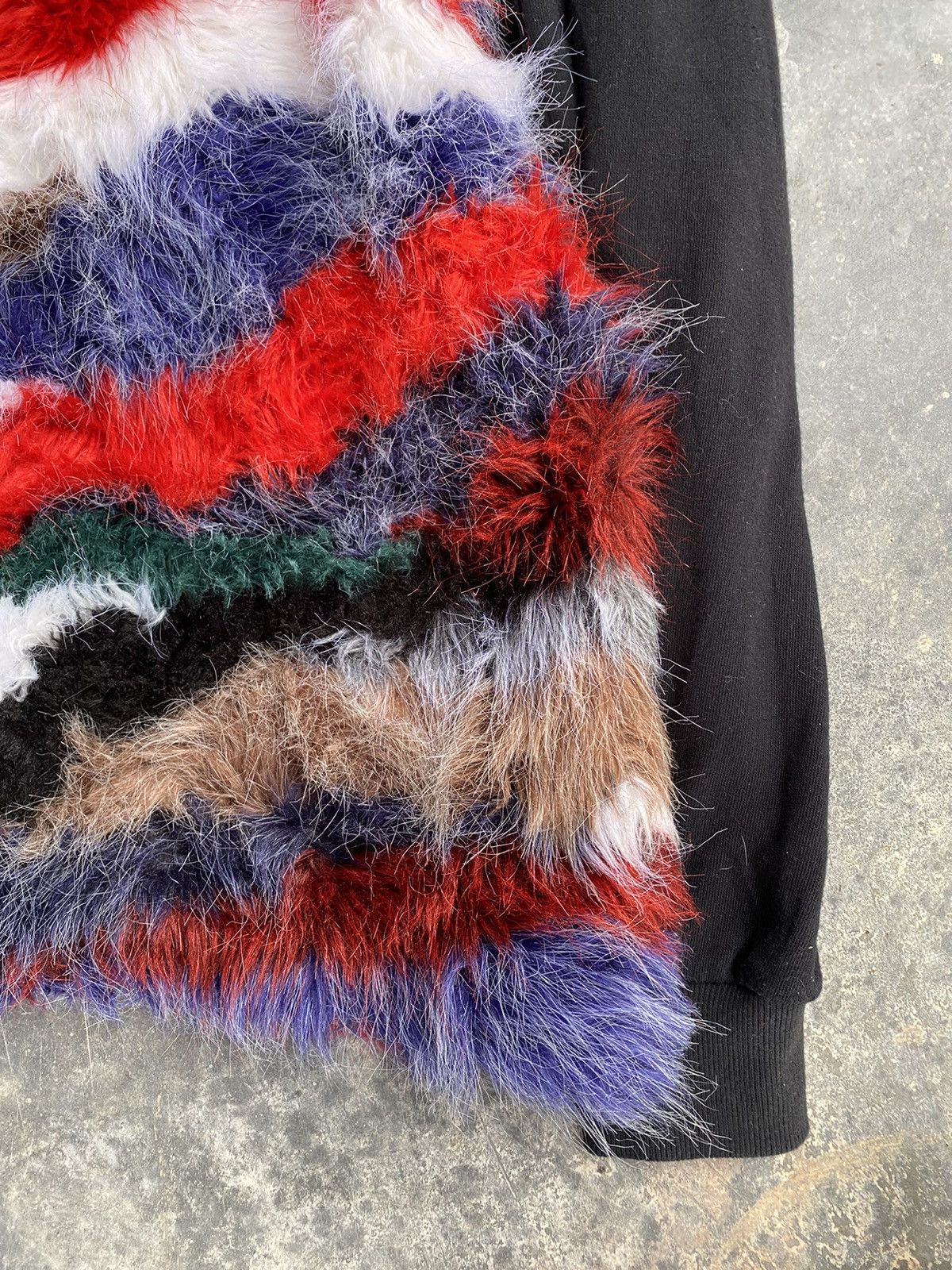 20471120 Vtg Punk stripe shaggy Zara Japan Size M / US 6-8 / IT 42-44 - 6 Thumbnail