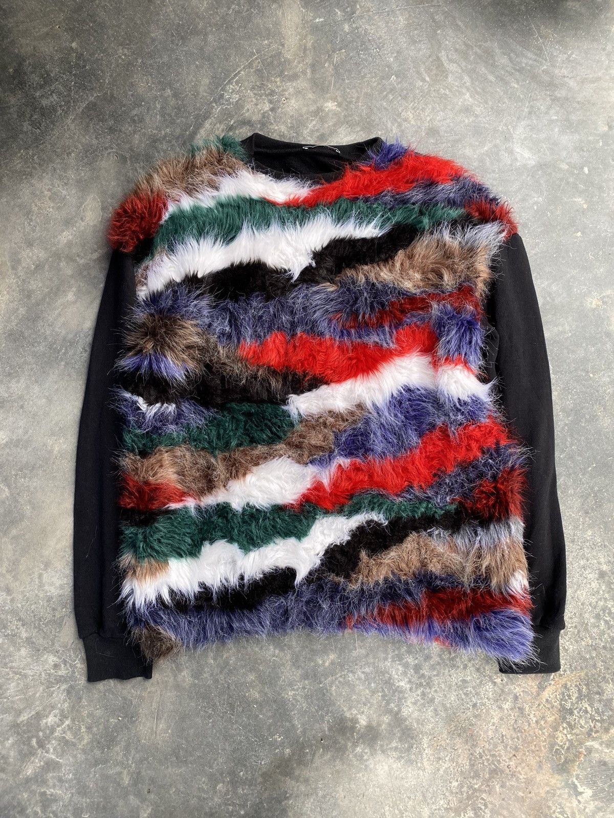 20471120 Vtg Punk stripe shaggy Zara Japan Size M / US 6-8 / IT 42-44 - 2 Thumbnail