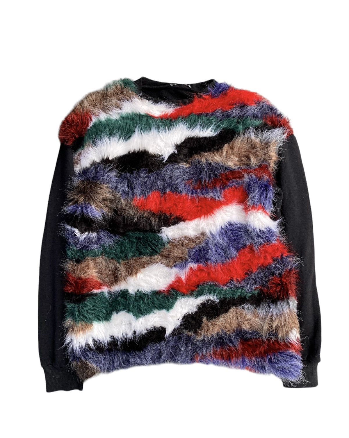 20471120 Vtg Punk stripe shaggy Zara Japan Size M / US 6-8 / IT 42-44 - 1 Thumbnail