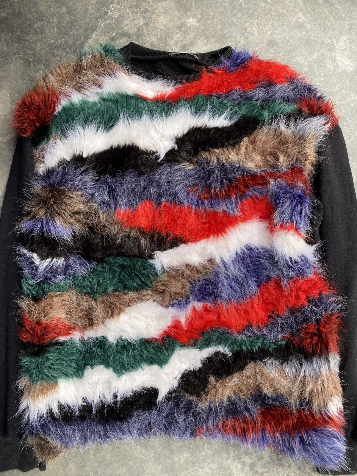 20471120 Vtg Punk stripe shaggy Zara Japan Size M / US 6-8 / IT 42-44 - 3 Thumbnail