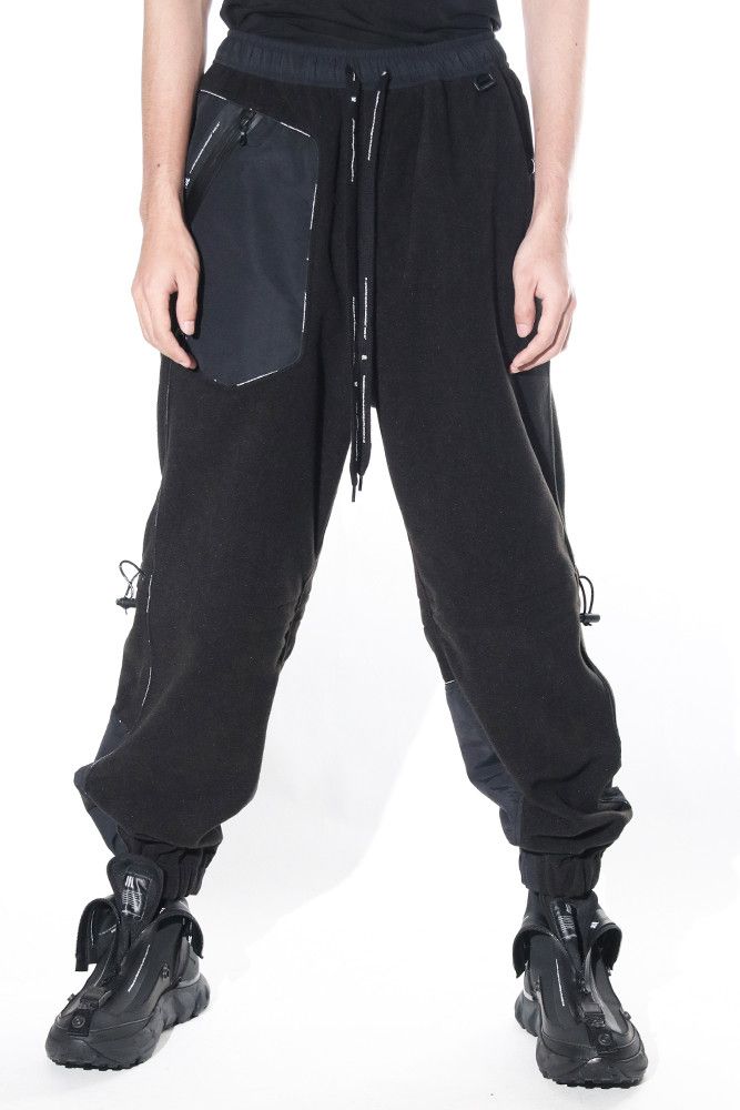 image of Aw22 Nilos "toz" Fleece Pants 3 in Black, Men's (Size 34)