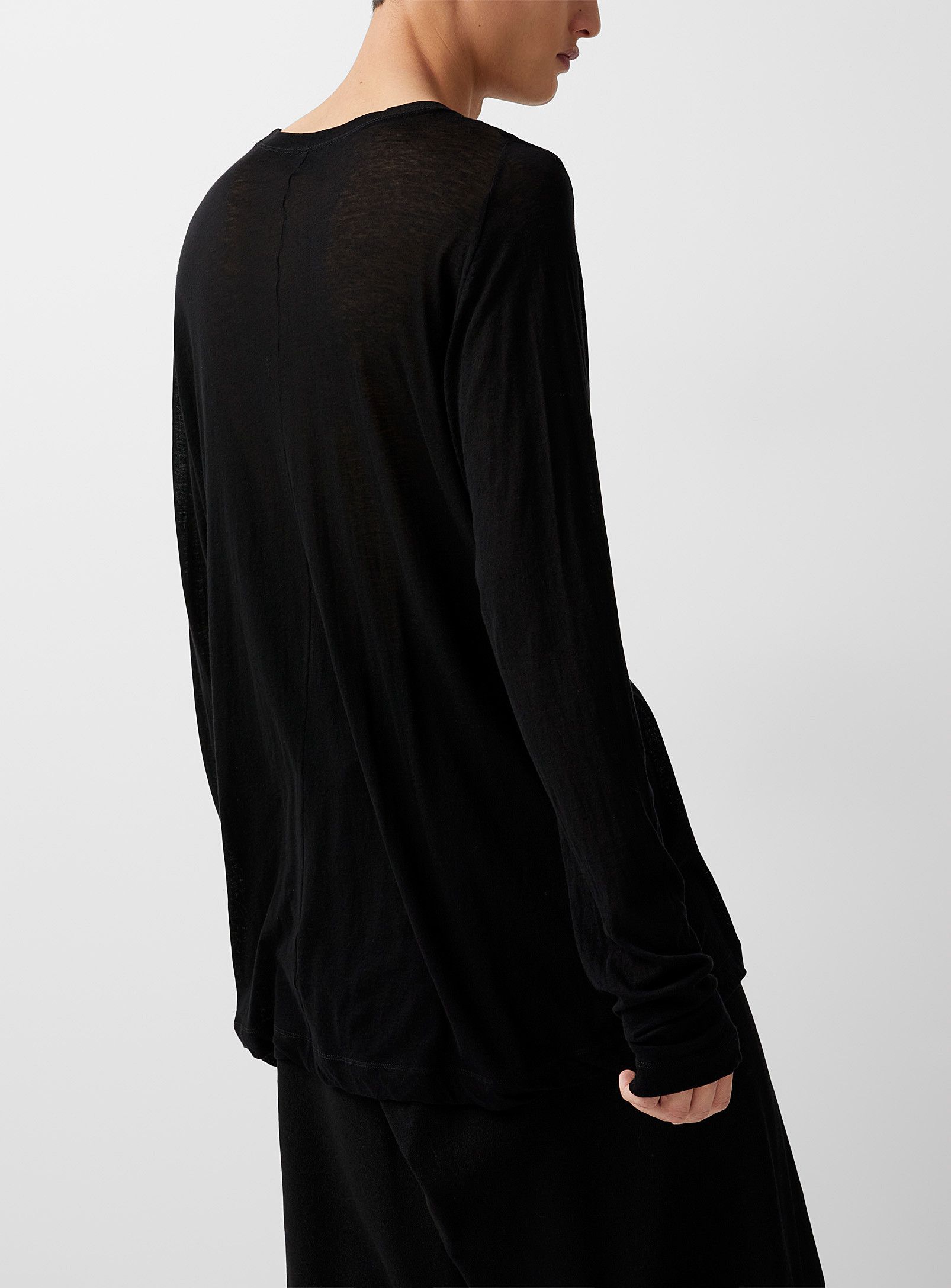 Julius BNWT AW22 JULIUS "EREBUS" SILKY JERSEY LONG SLEEVE TSHIRT 1 Size US S / EU 44-46 / 1 - 10 Thumbnail