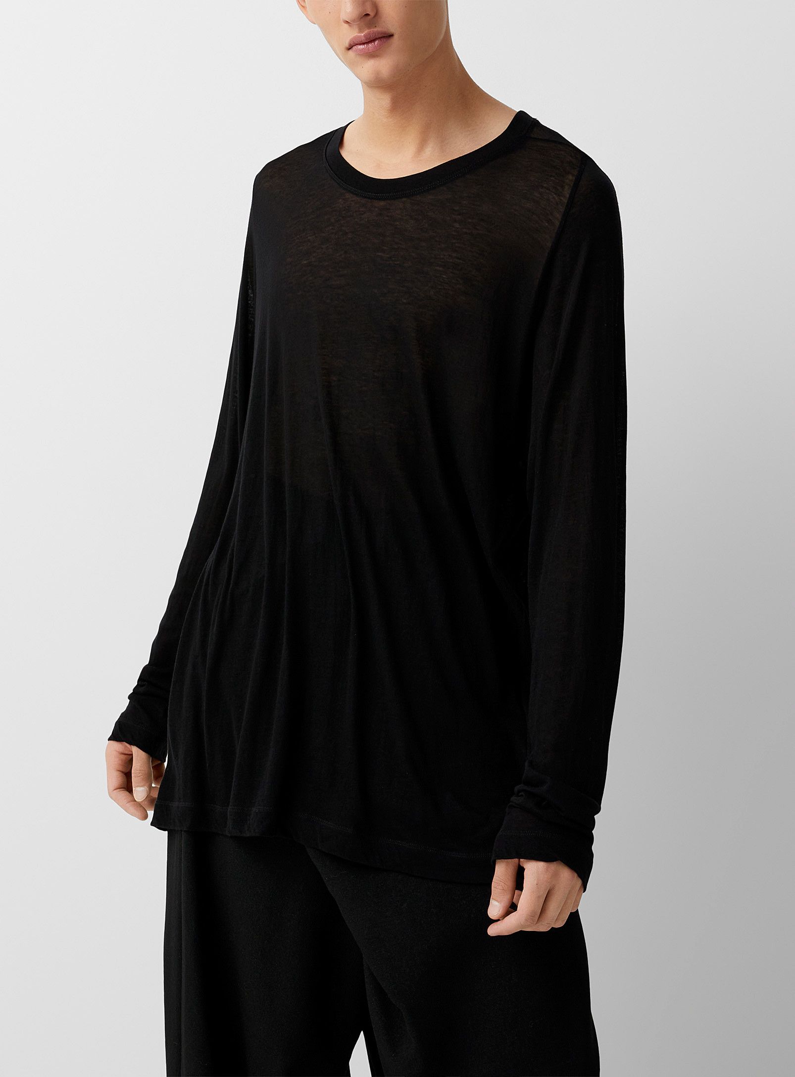 トップス 09aw Julius long sleeve archive Julius ARCHIVE SS10 SEMI SHEER LONG T SHIRT | Grailed