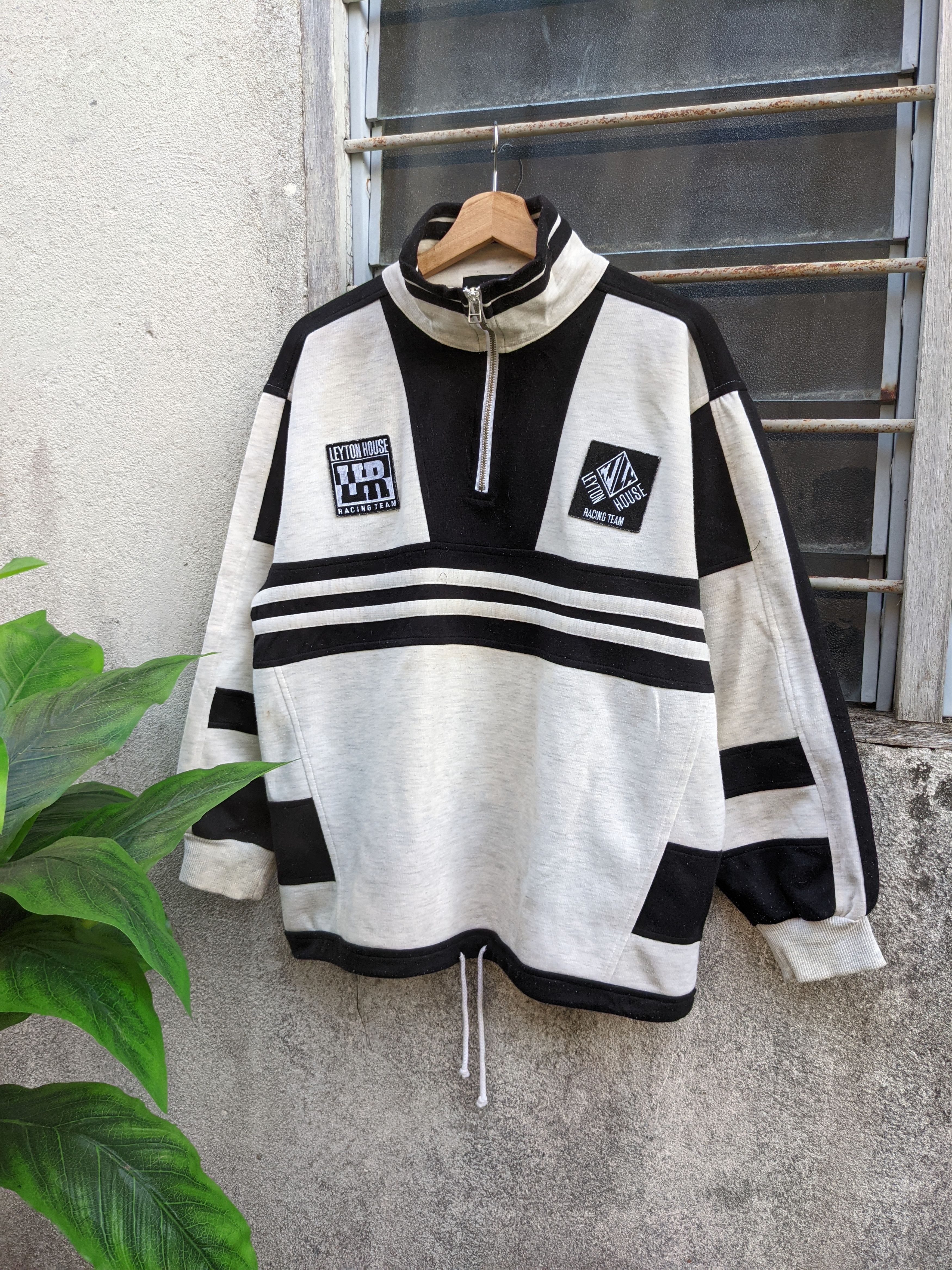 Japanese Brand Vintage Leyton House Racing Team Half Zipper Size US L / EU 52-54 / 3 - 1 Thumbnail